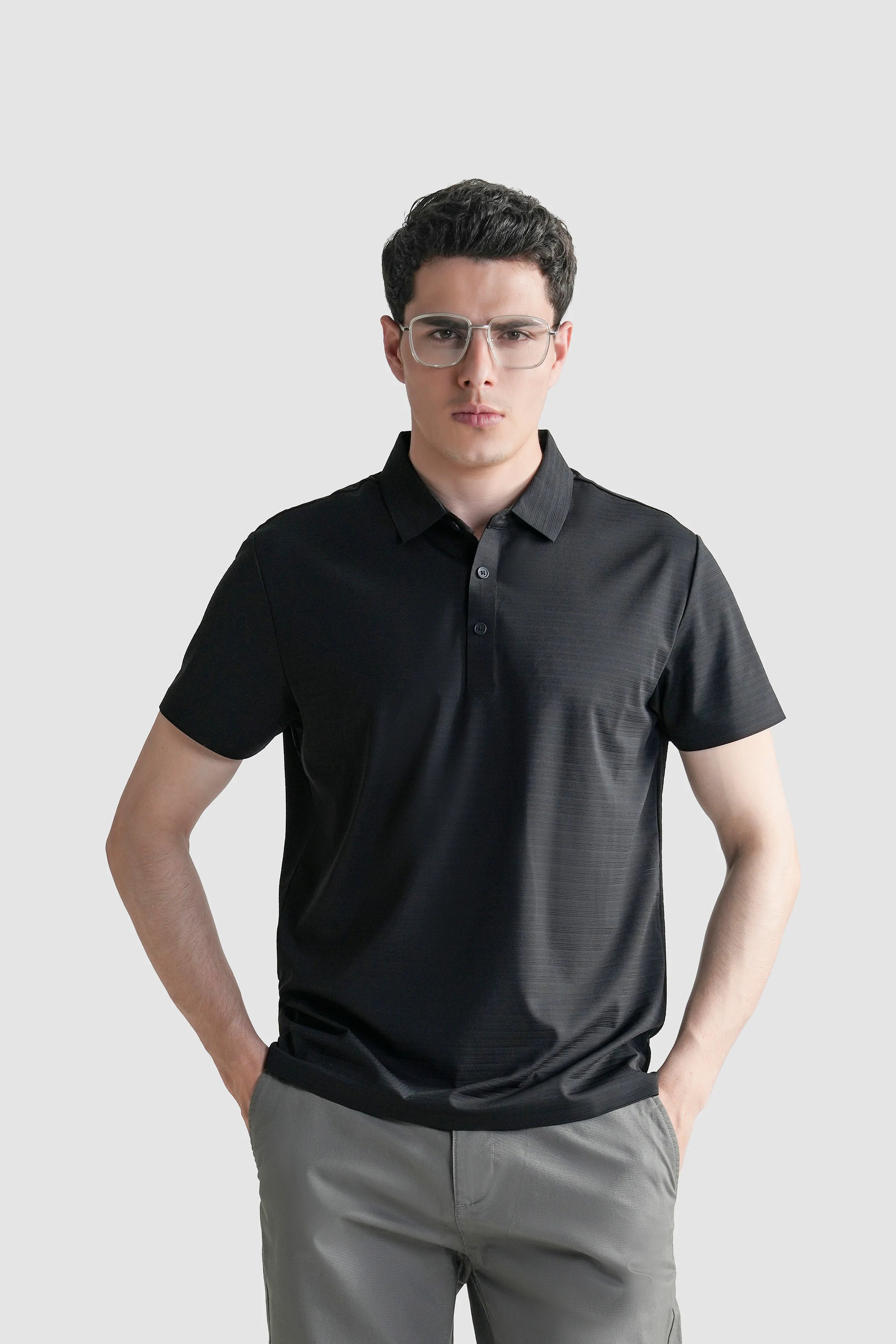 SMART FIT CLASSIC PREMIUM POLO SHIRT BLACK