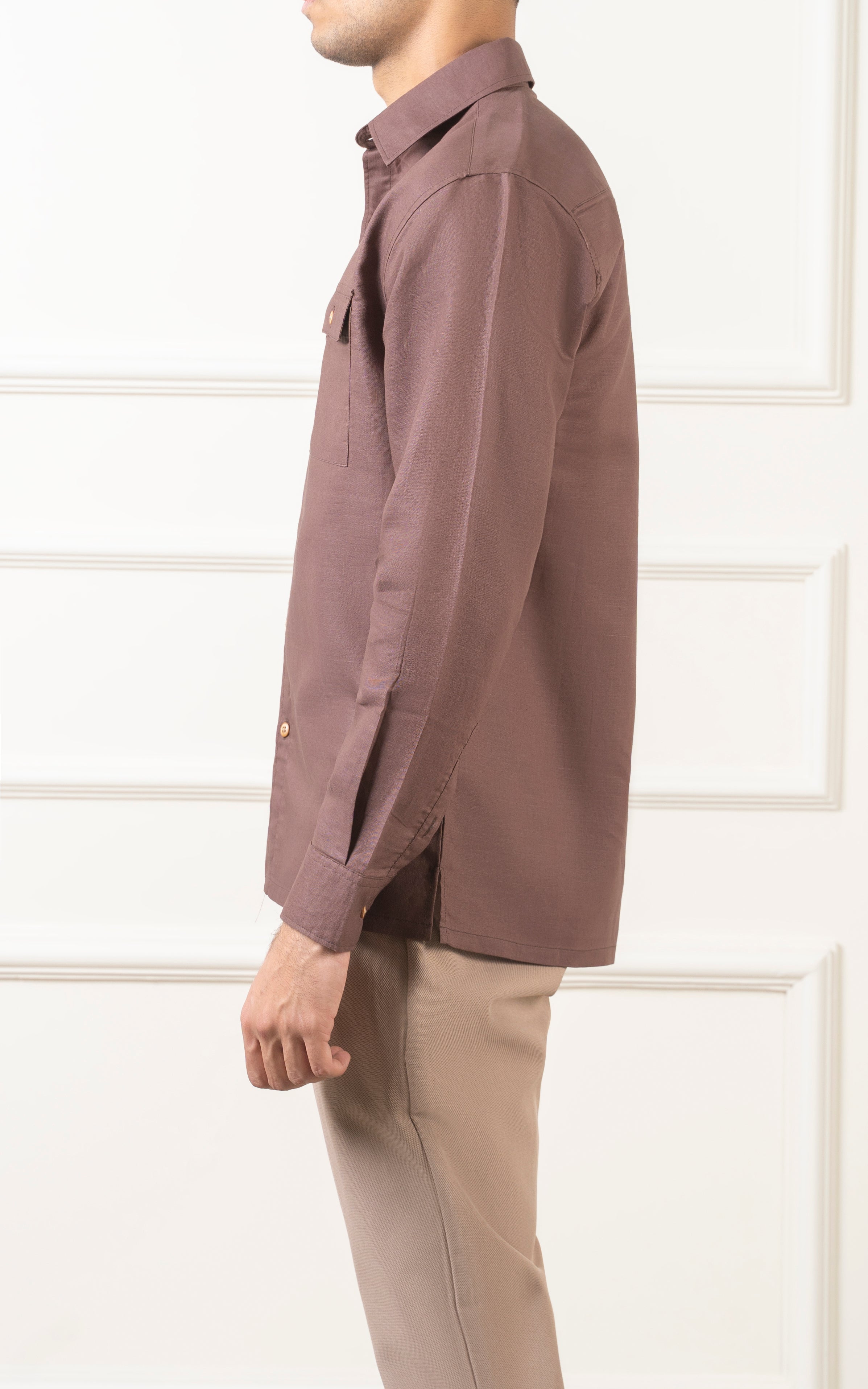 REGULAR COLLAR BROWN LINE