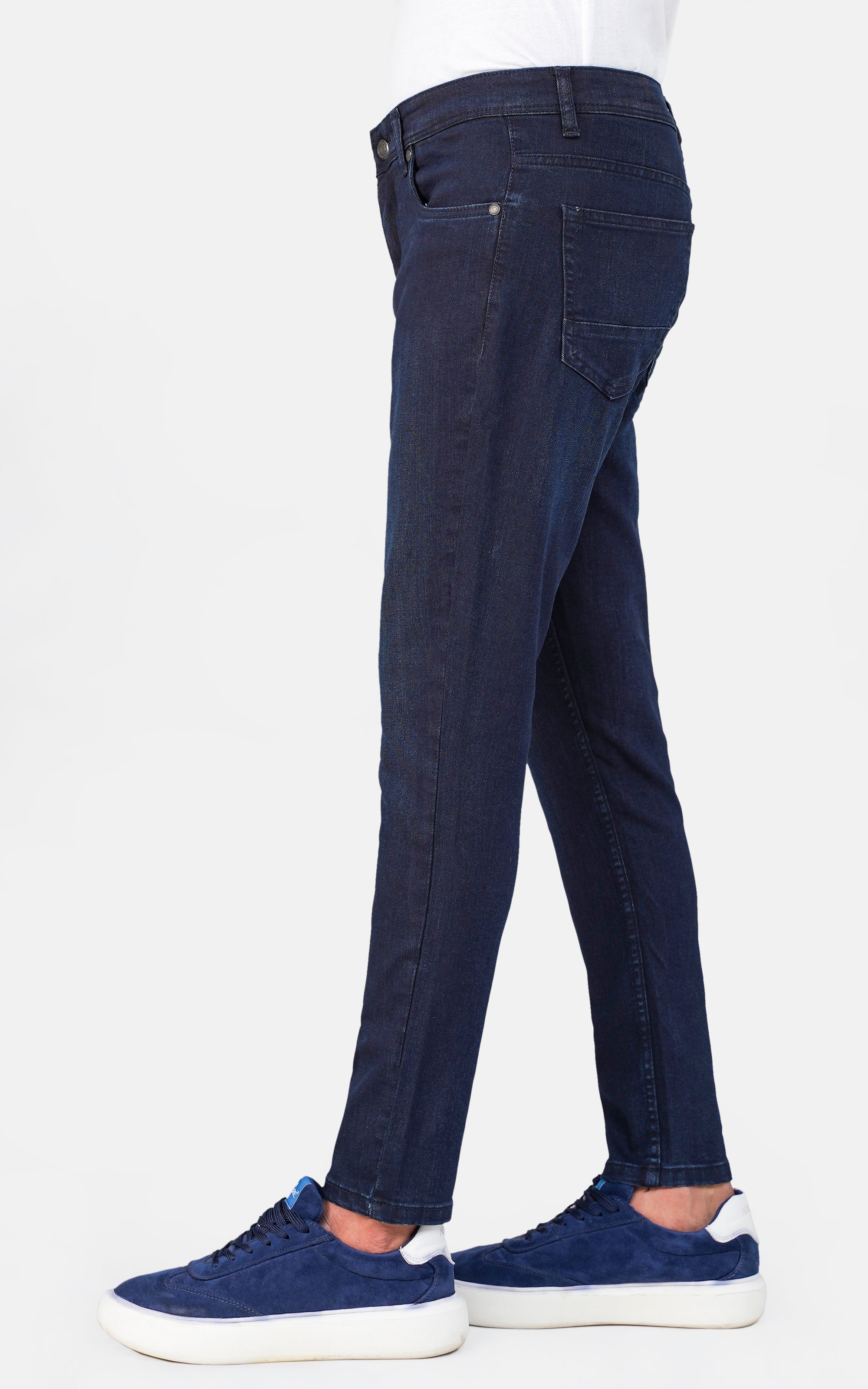 SKINNY LEG DENIM JEANS DARK BLUE