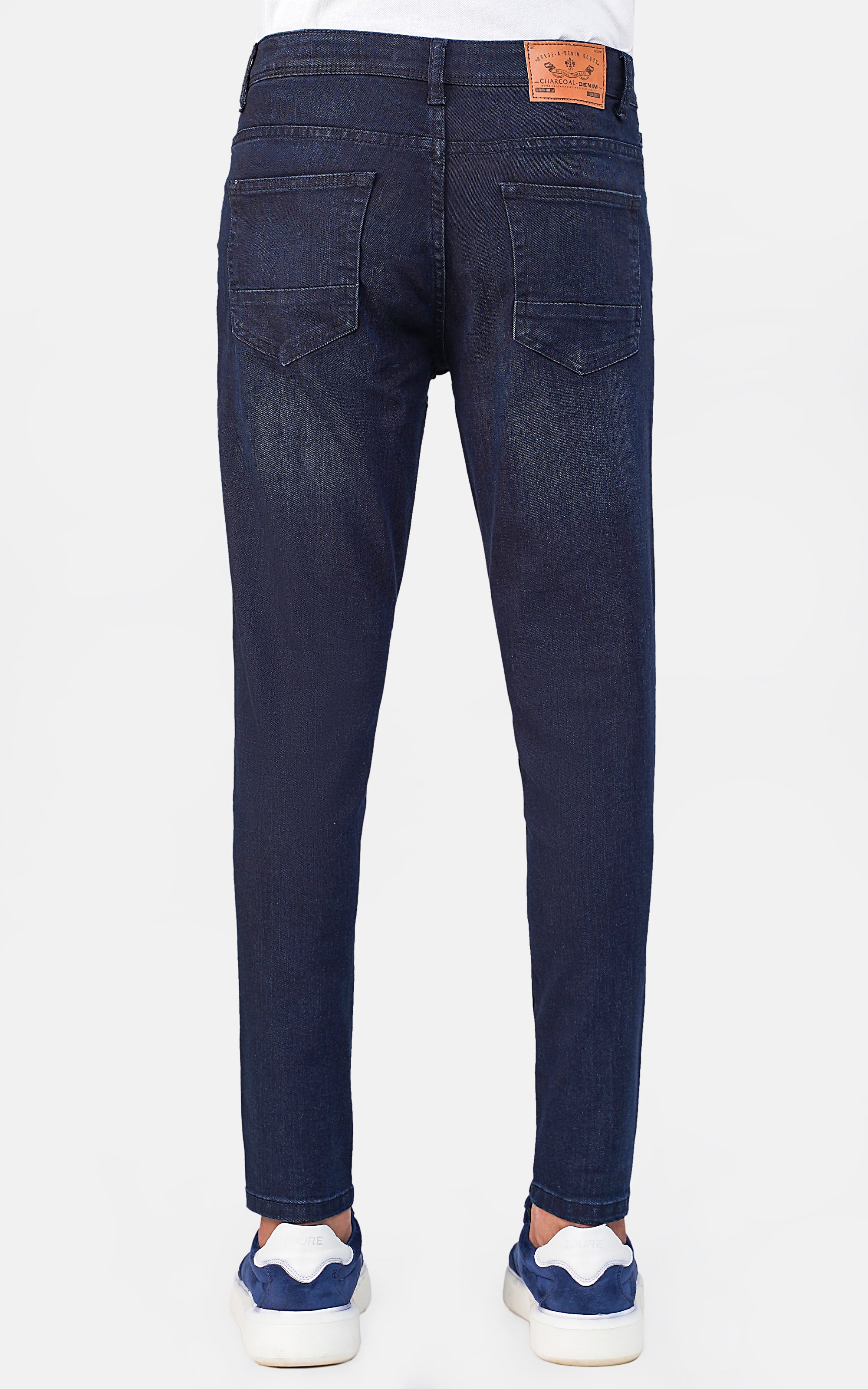 SKINNY LEG DENIM JEANS DARK BLUE