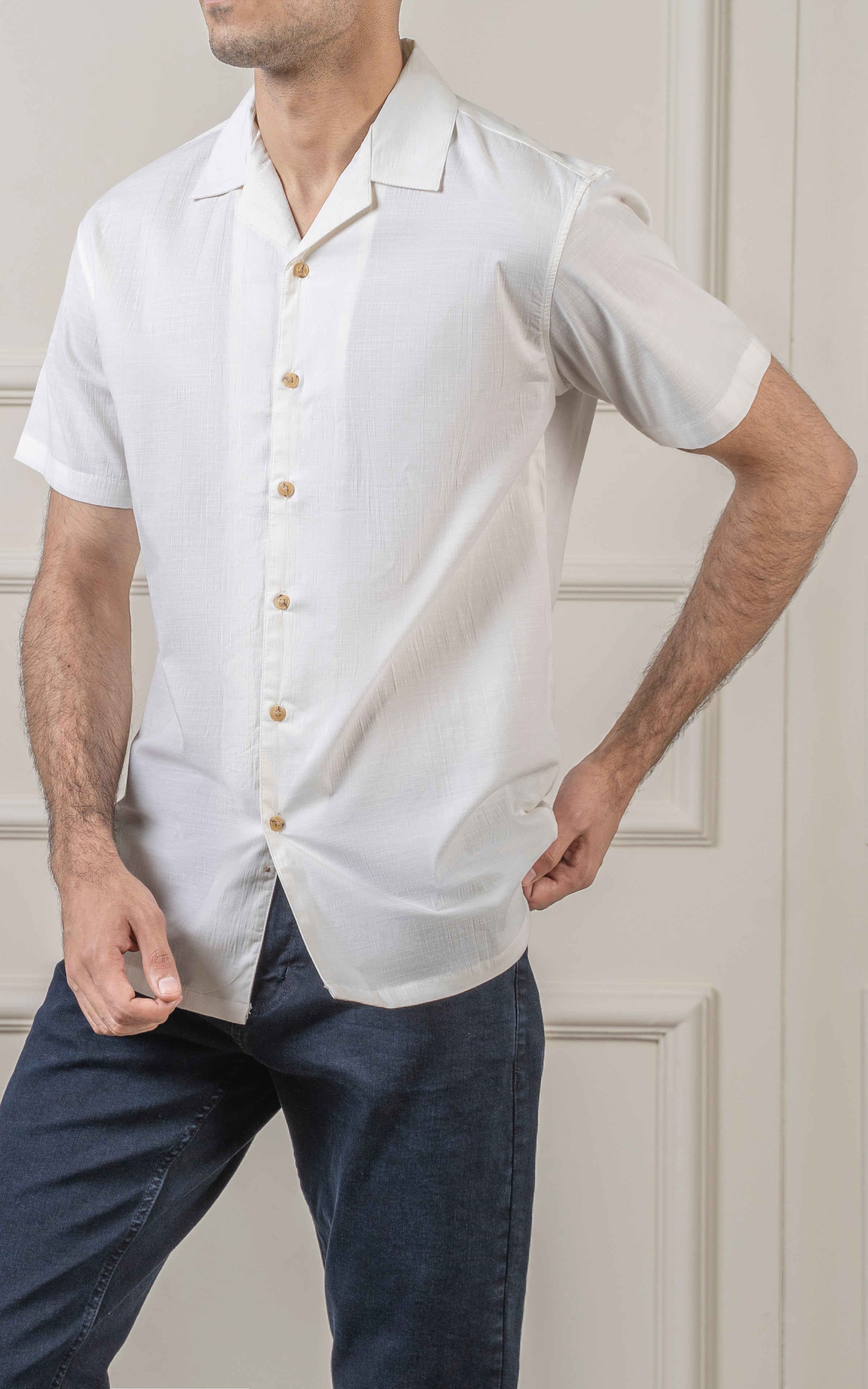 CASUAL SHIRT OFF WHITE