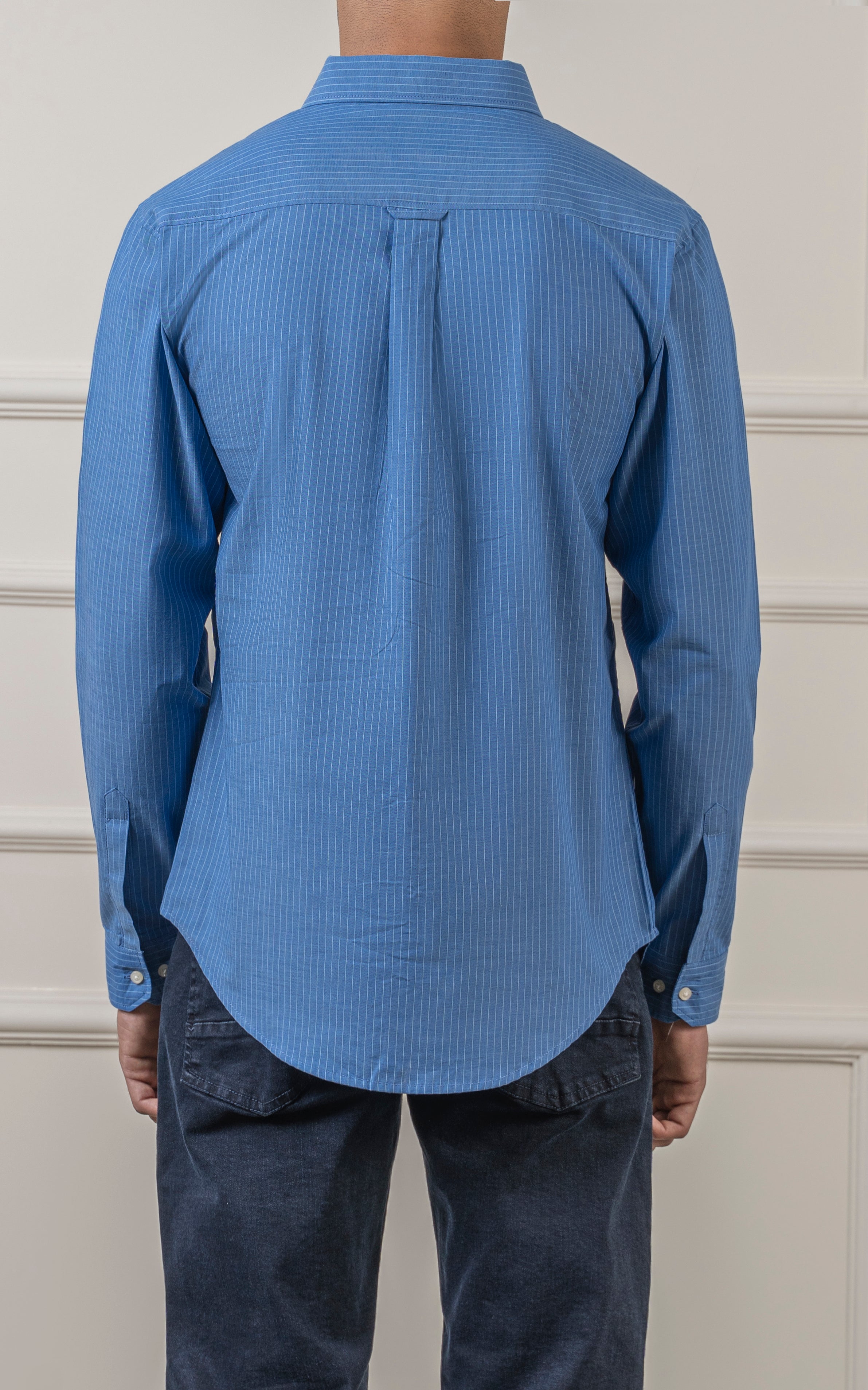 CASUAL SHIRT BLUE STRIPED
