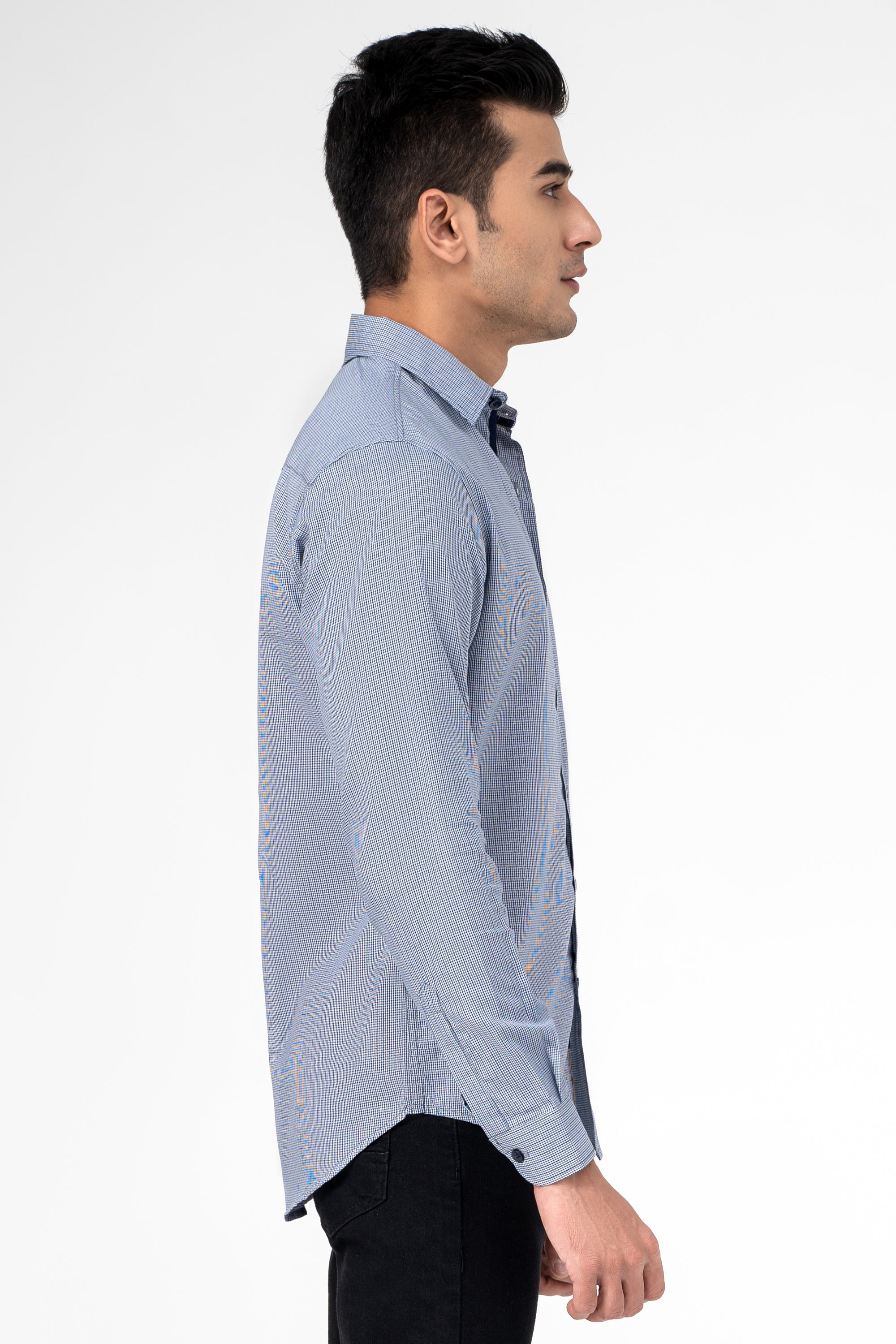CASUAL SHIRT BLUE CHECK