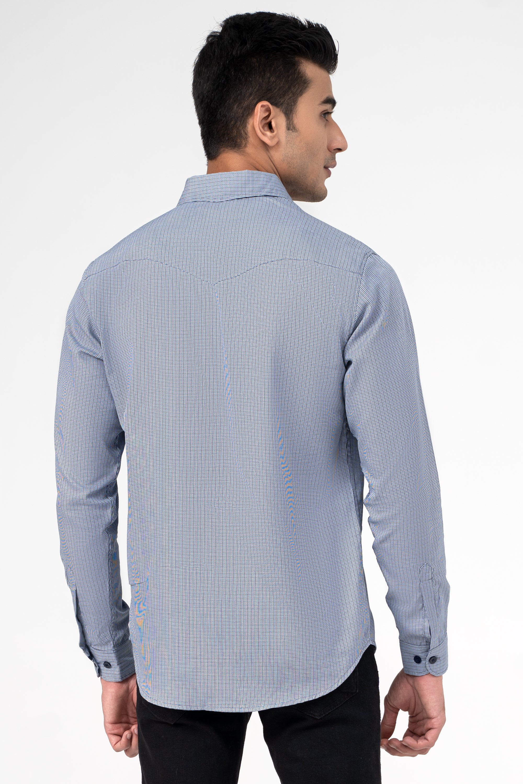 CASUAL SHIRT BLUE CHECK