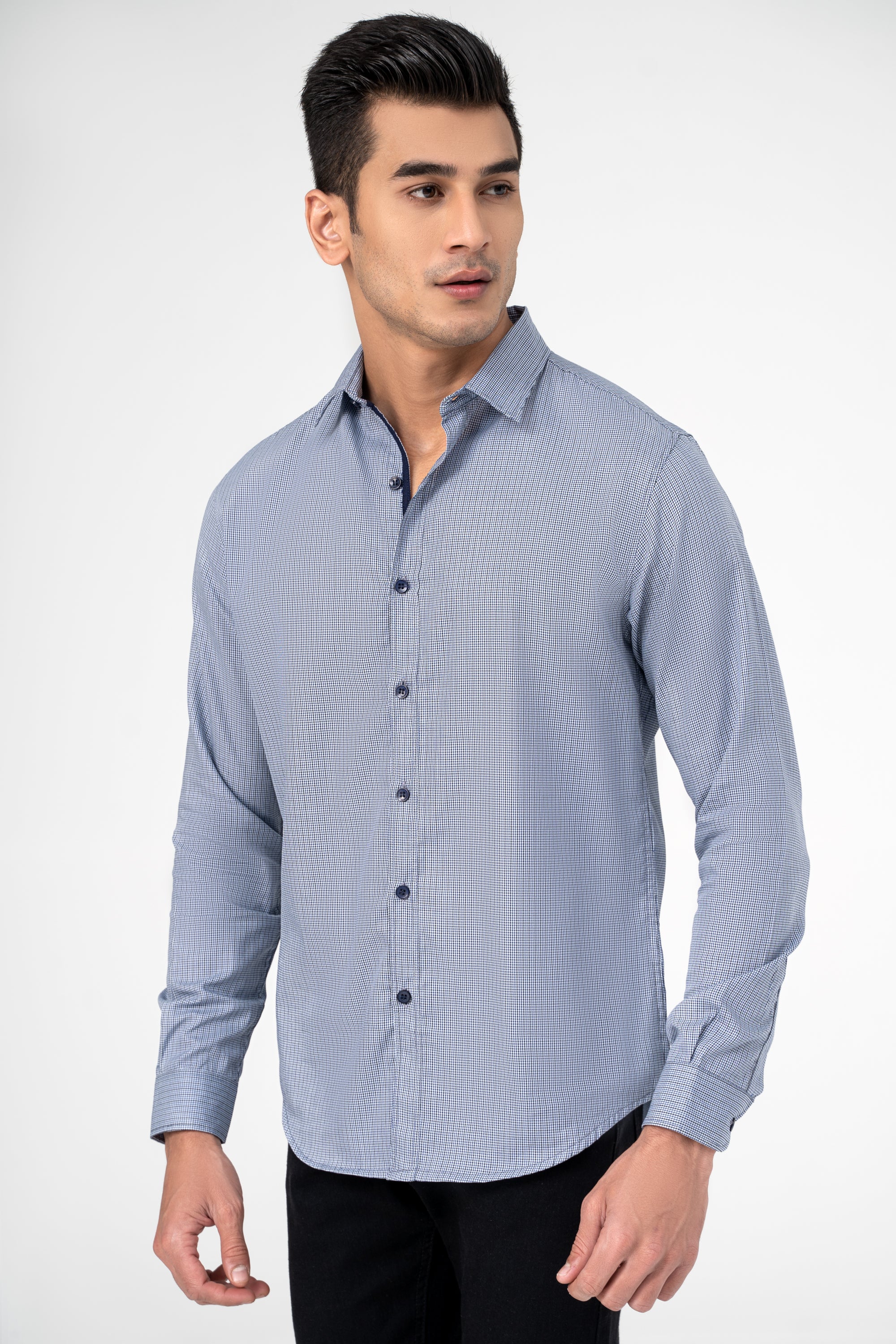 CASUAL SHIRT BLUE CHECK