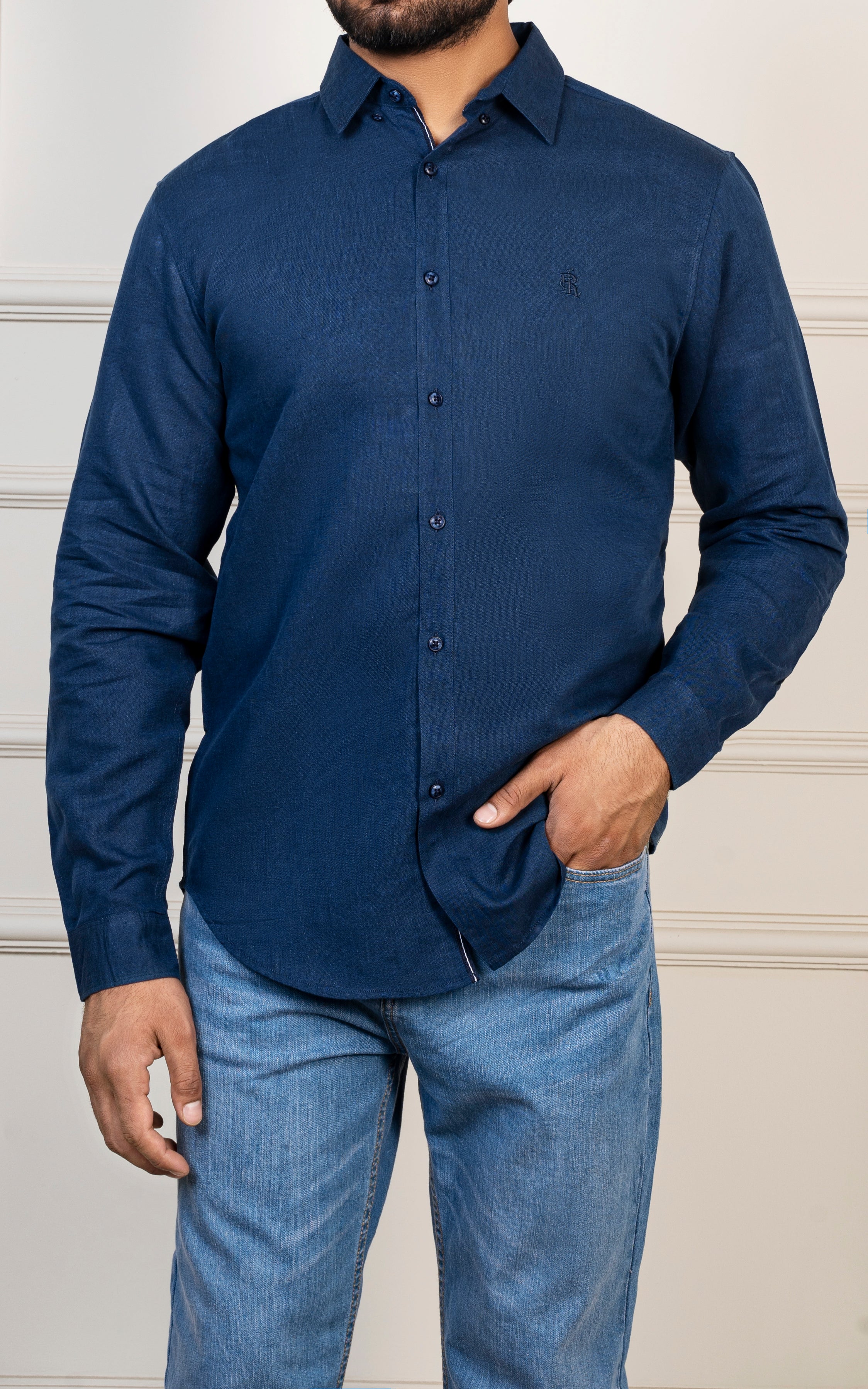 CASUAL SHIRT INDIGO BLUE