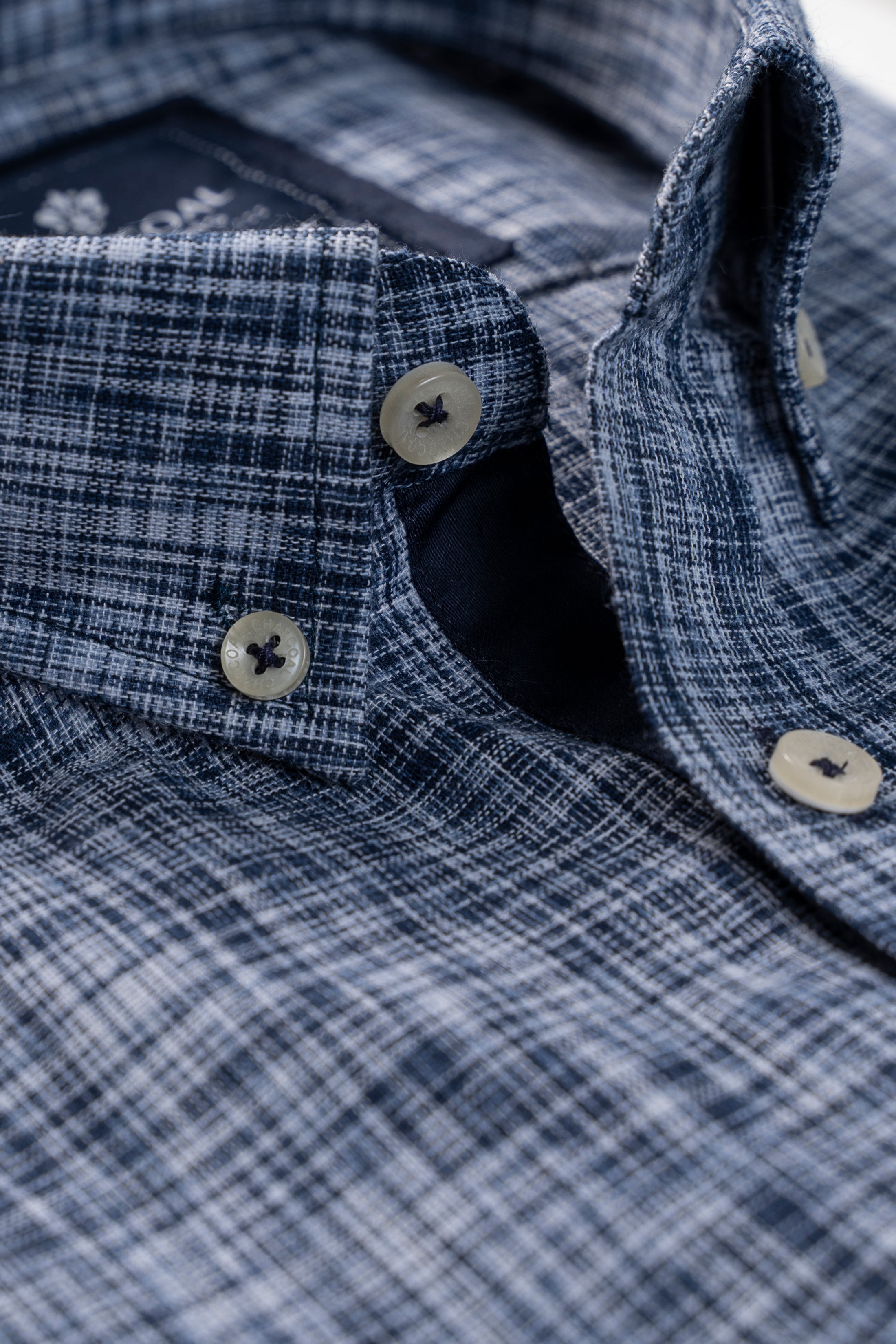 SEMI FORMAL SHIRT NAVY WHITE
