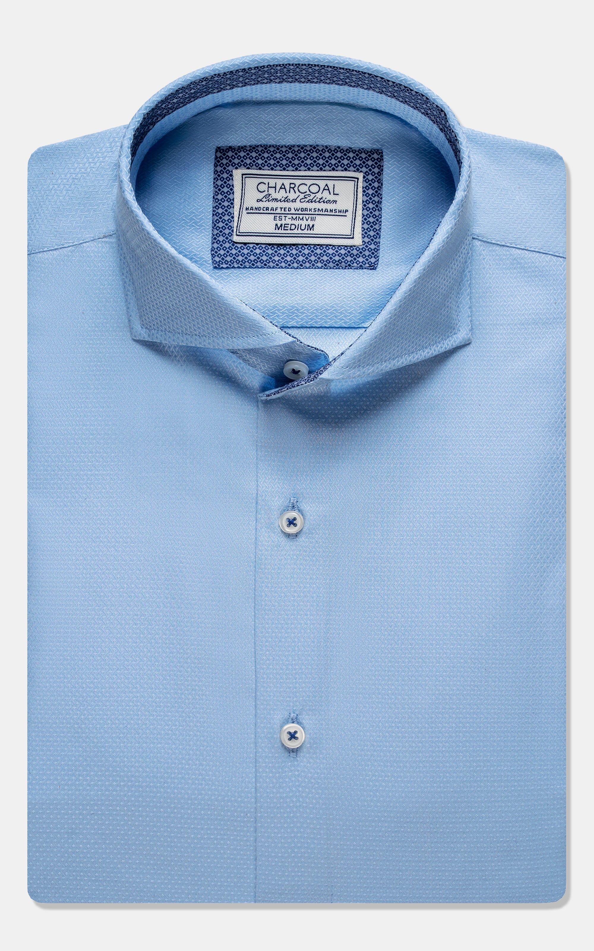 FRENCH COLLAR SHIRT BLUE