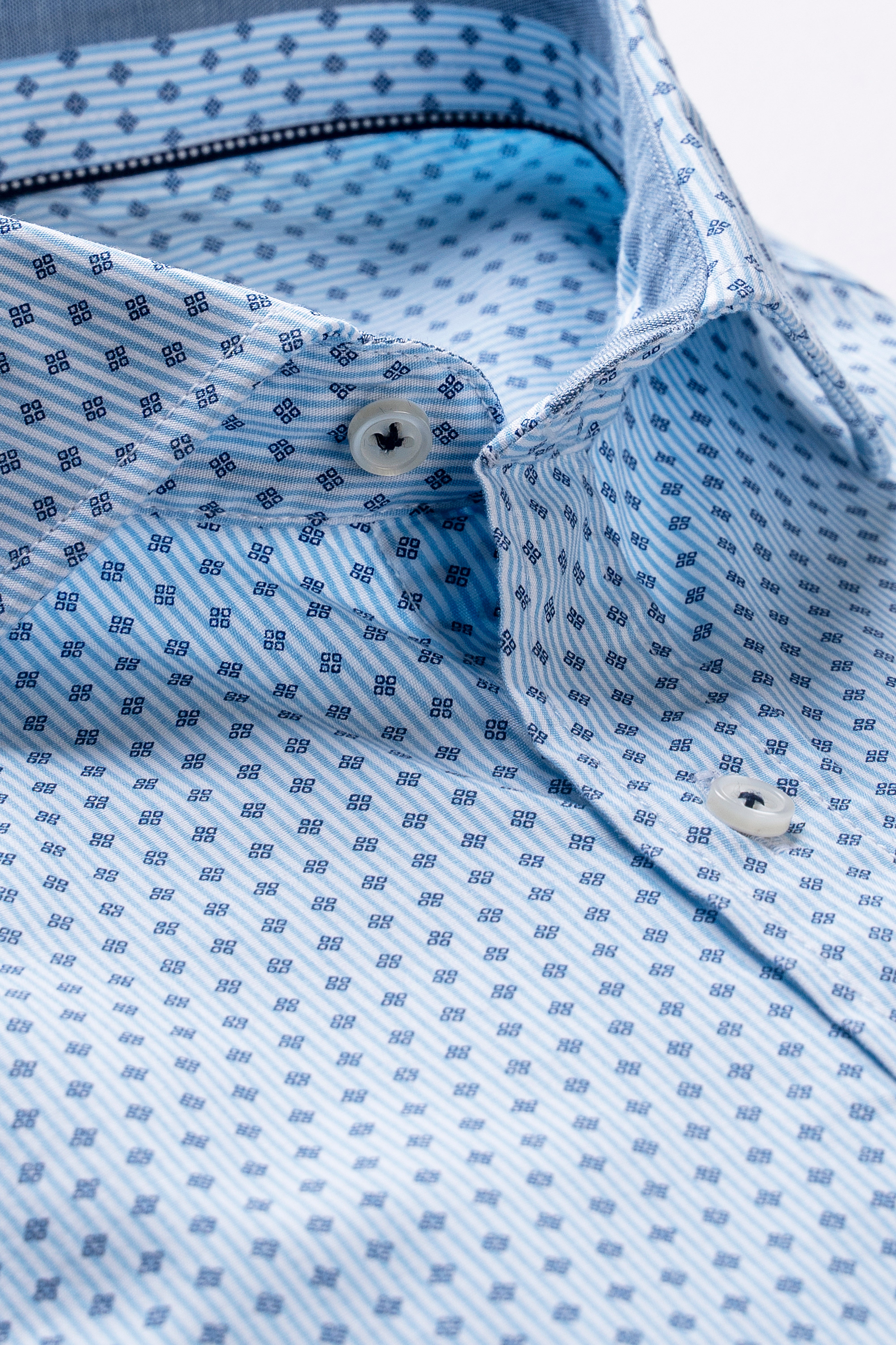 SMART SHIRT FRENCH COLLAR WHITE BLUE