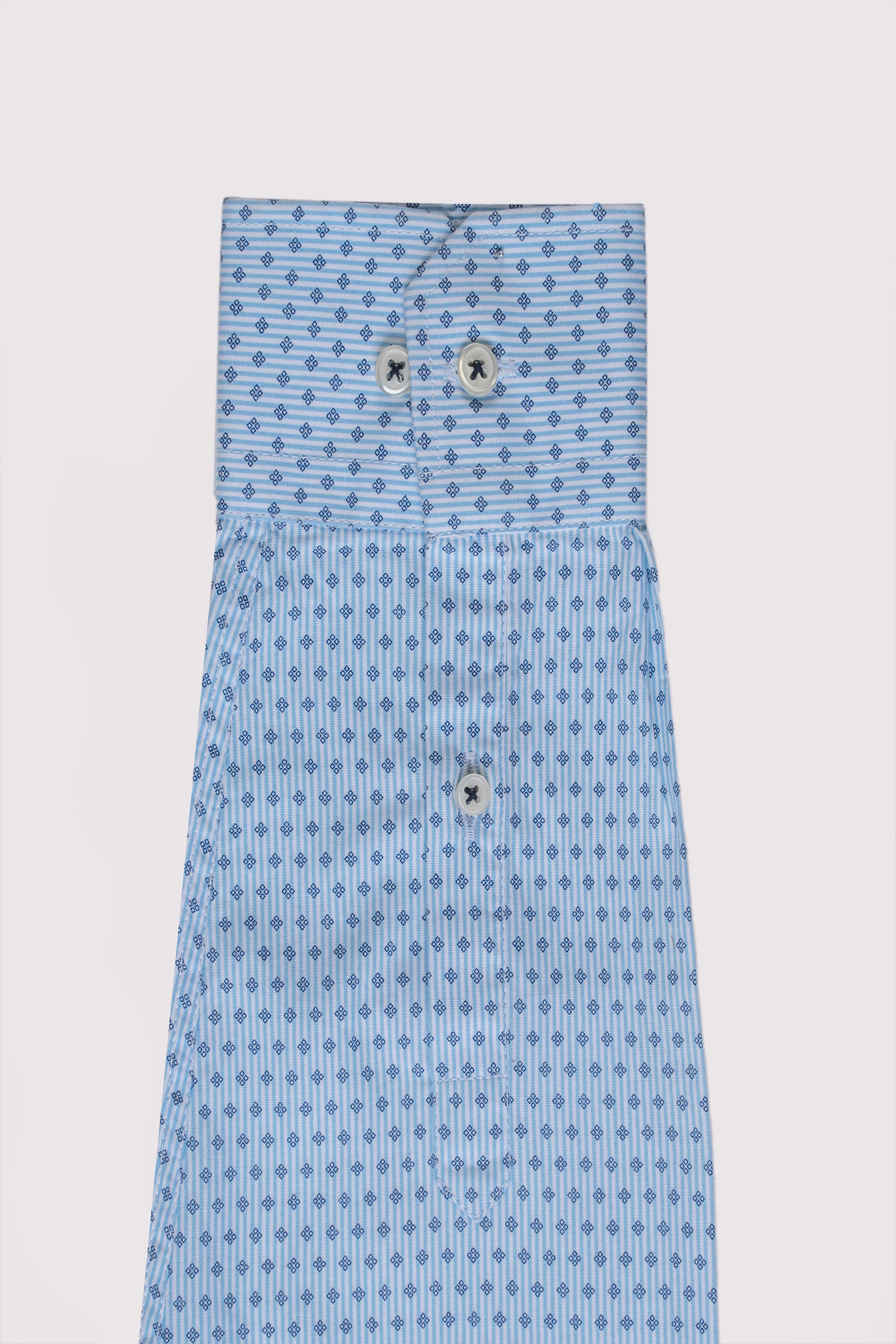 SMART SHIRT FRENCH COLLAR WHITE BLUE