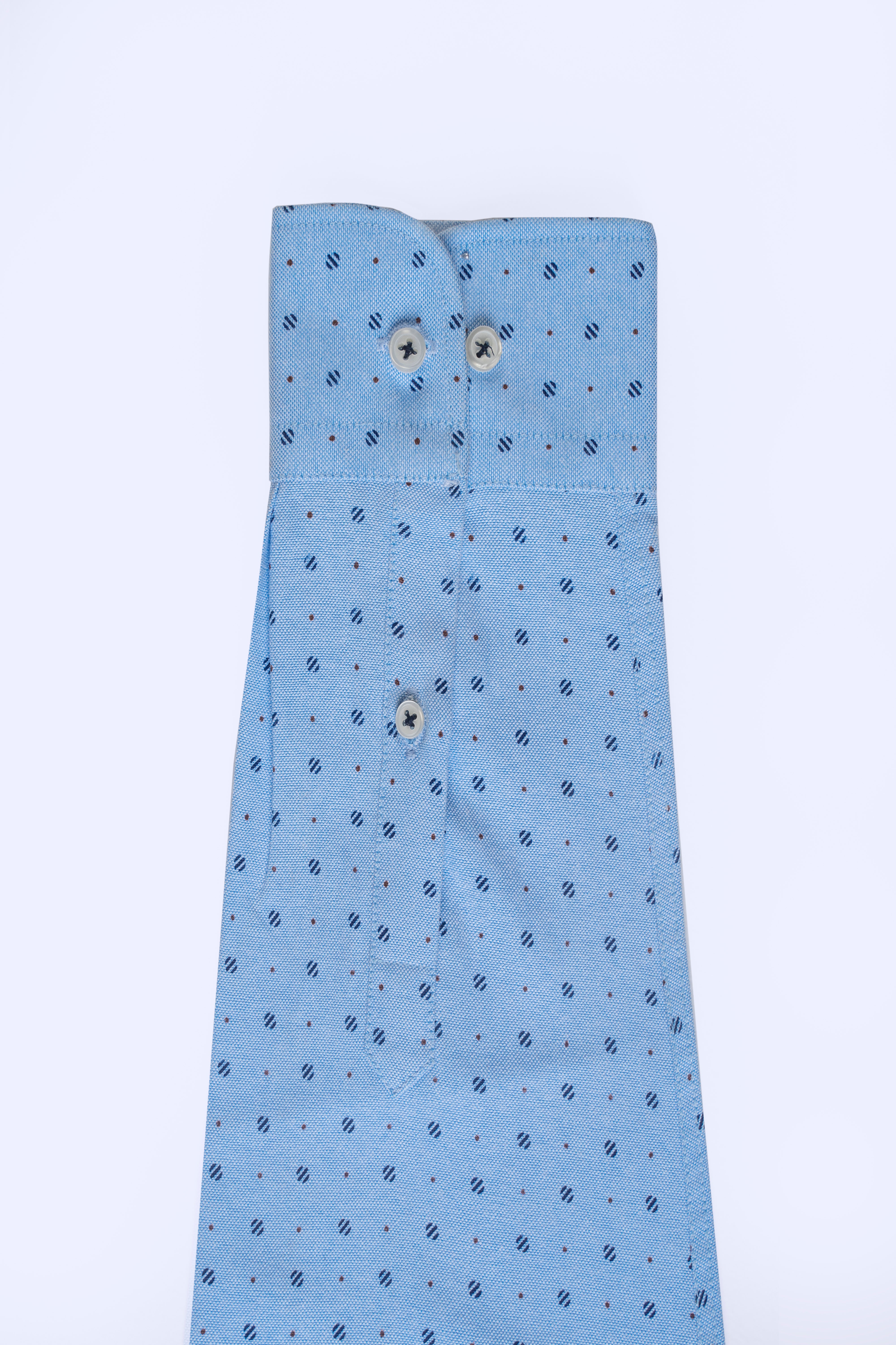 HIDDEN BUTTON DOWN COLLAR  SHIRT SKY BLUE