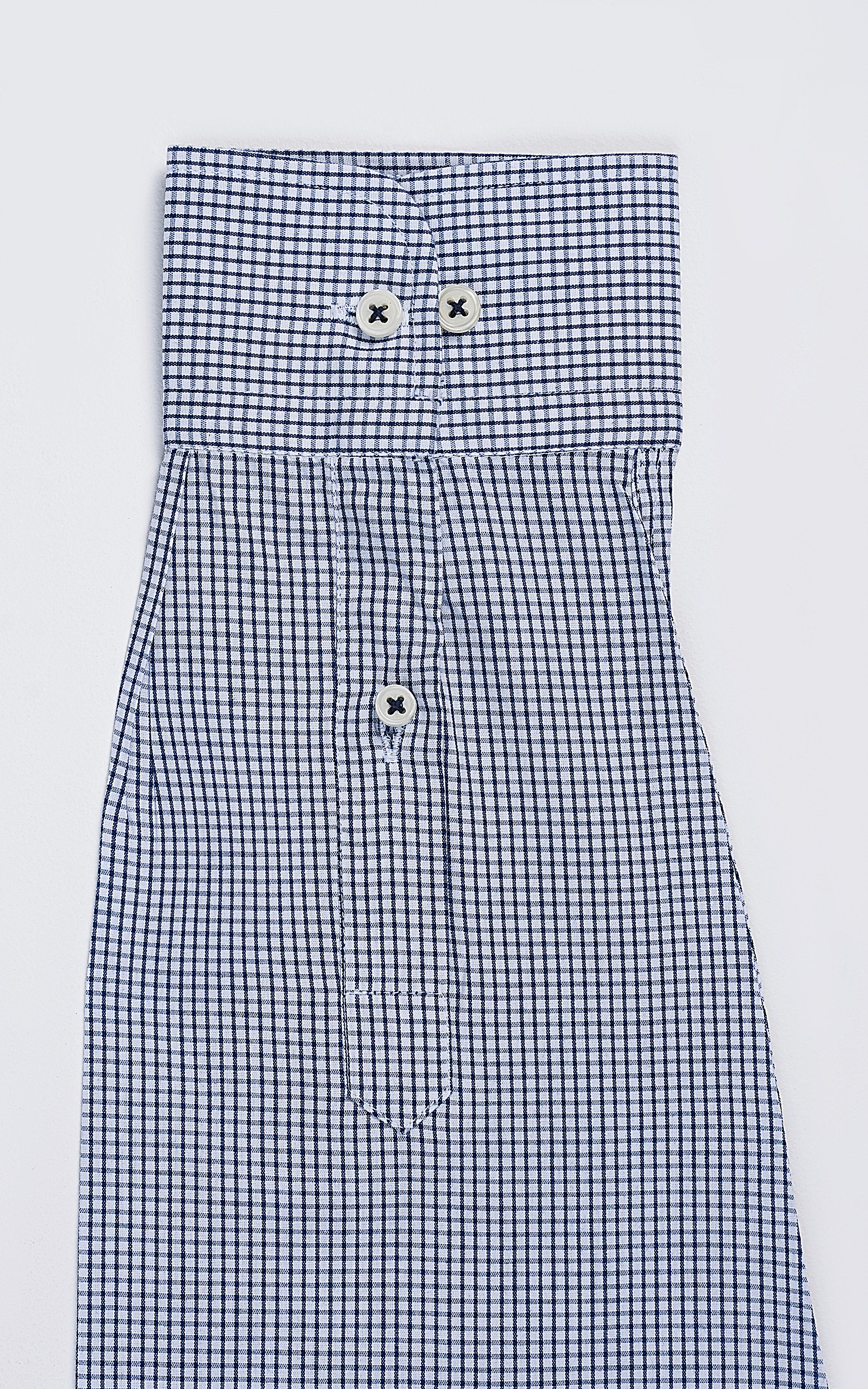 SEMI FORMAL SHIRT NAVY CHECK