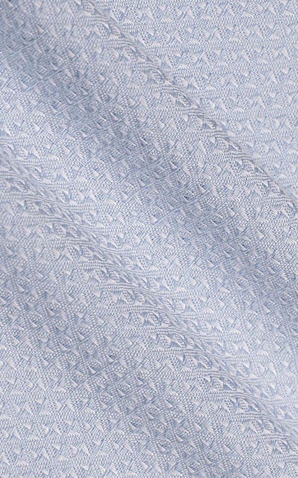 Light sky shirt fabric with textured micro-pattern