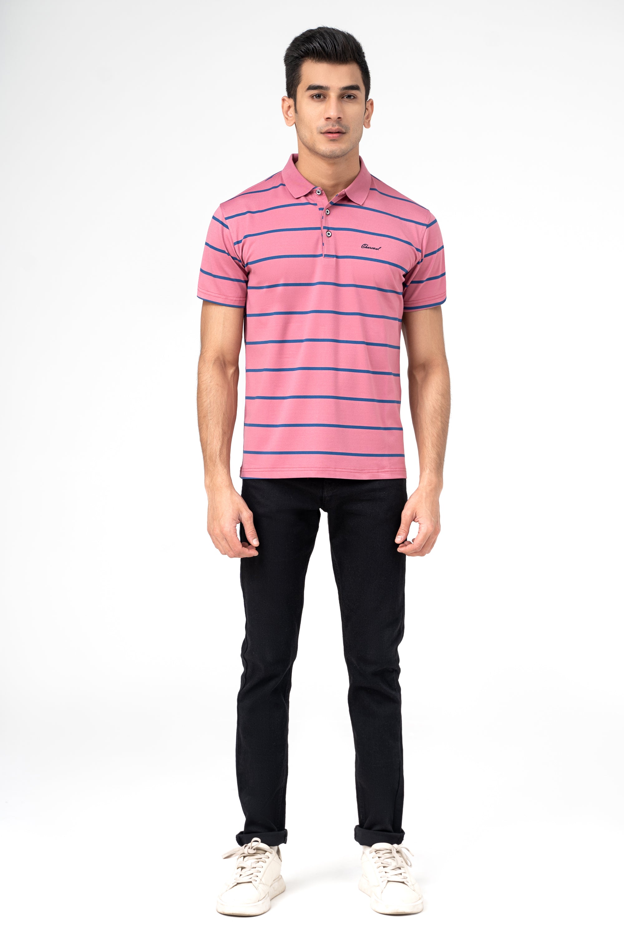 EXECUTIVE ICONIC POLO CORAL PINK