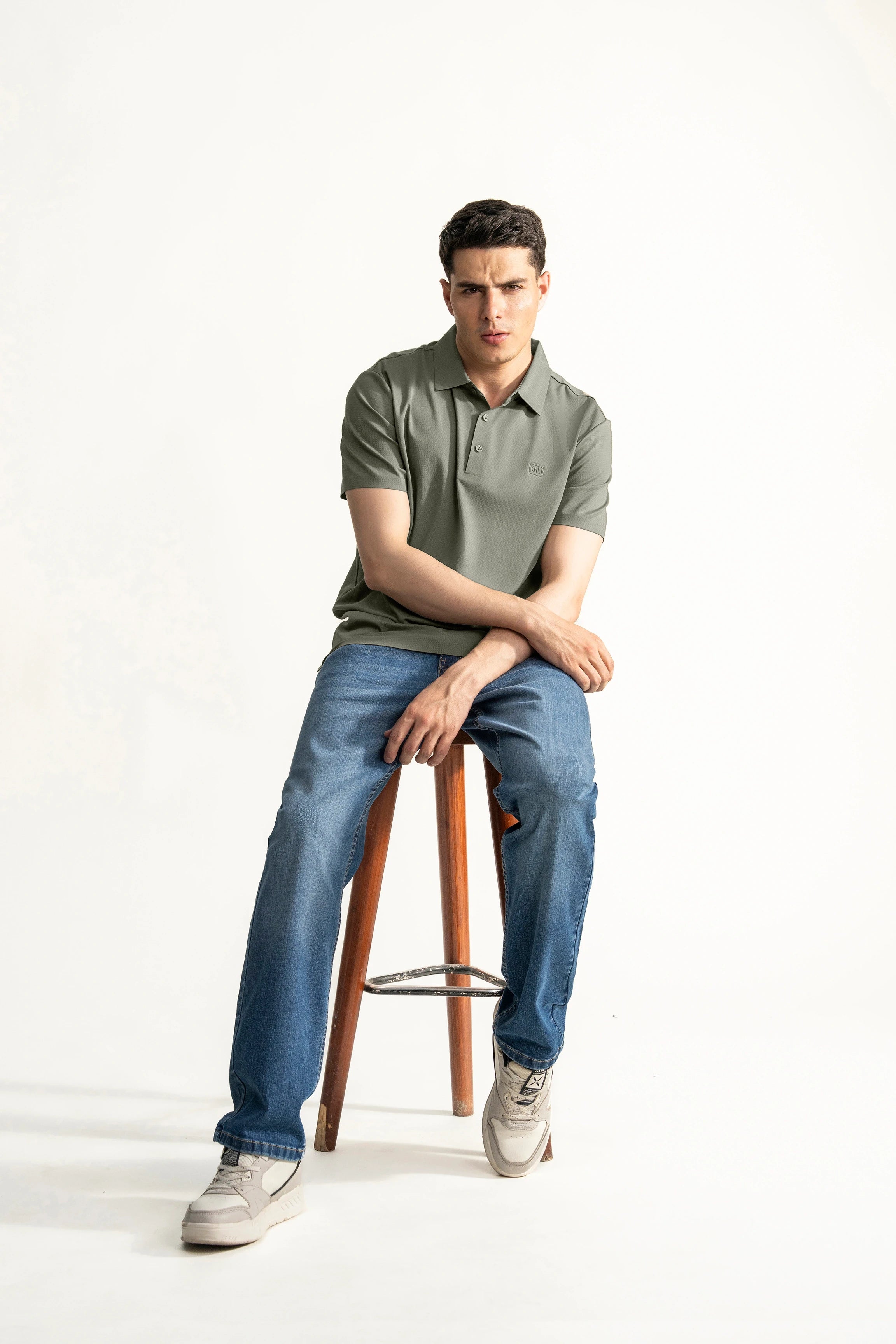 POLO SHIRT SMART FIT LIGHT OLIVE