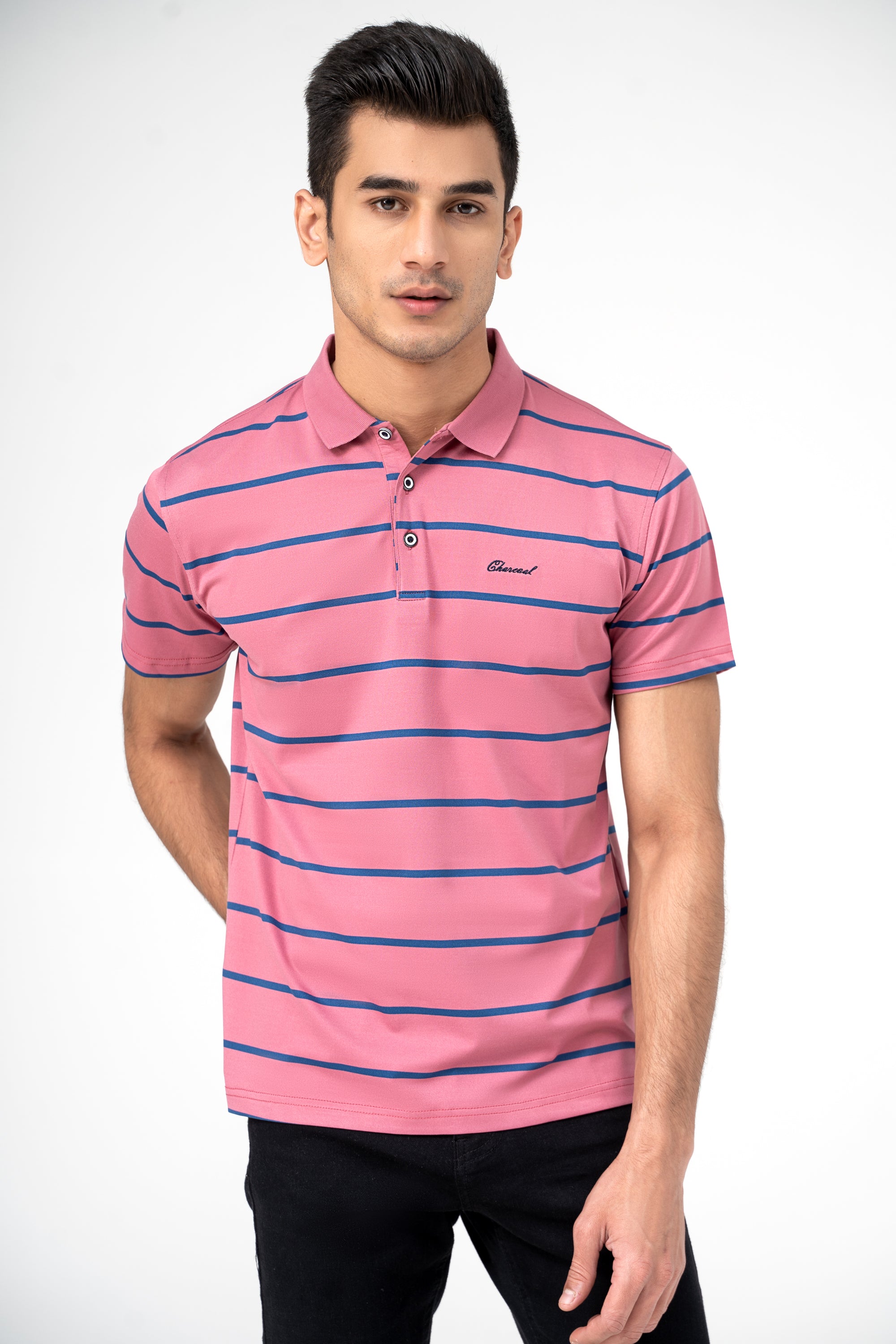 EXECUTIVE ICONIC POLO CORAL PINK