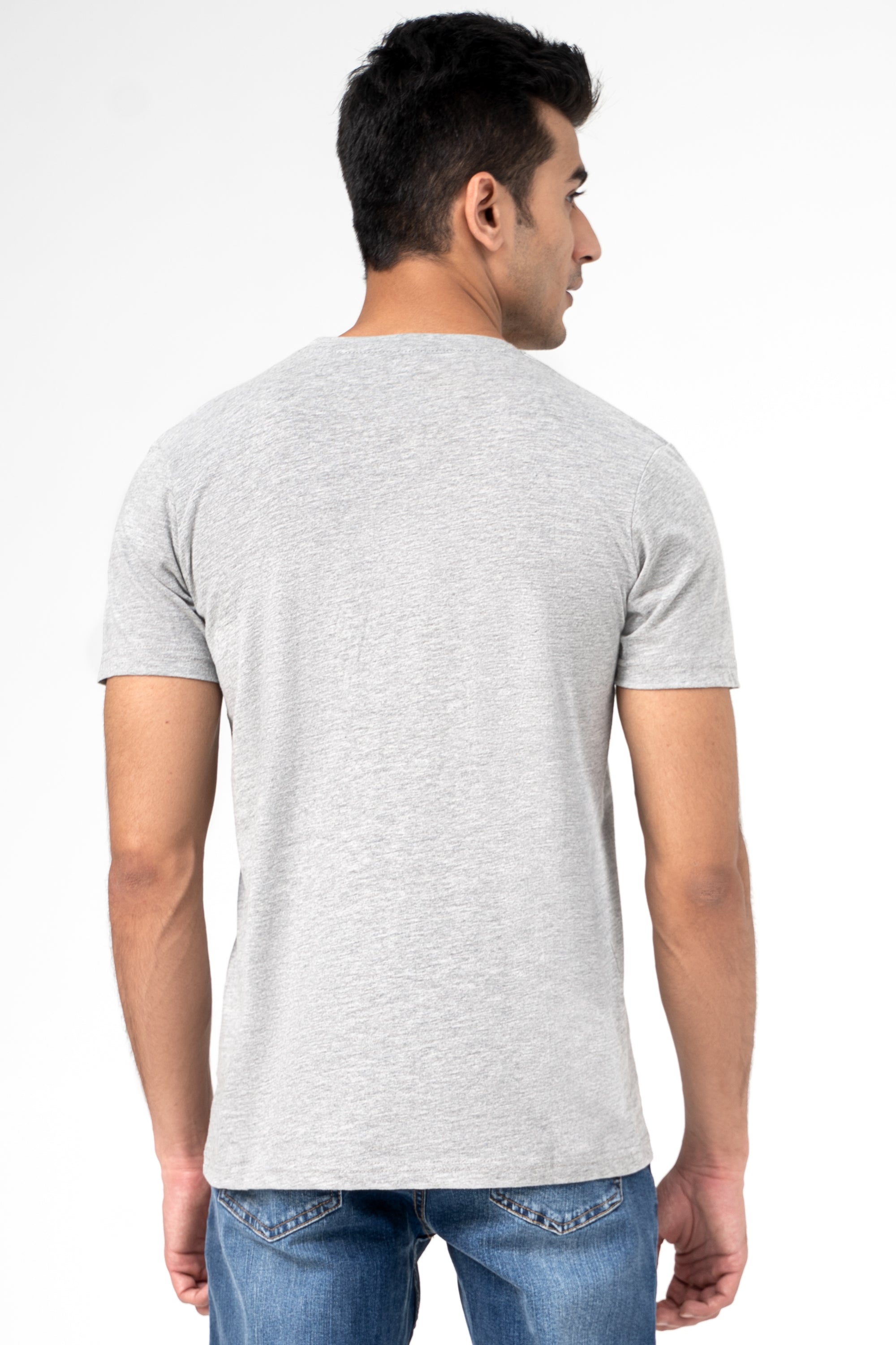 GRAPHIC T SHIRT HEATHER GREY