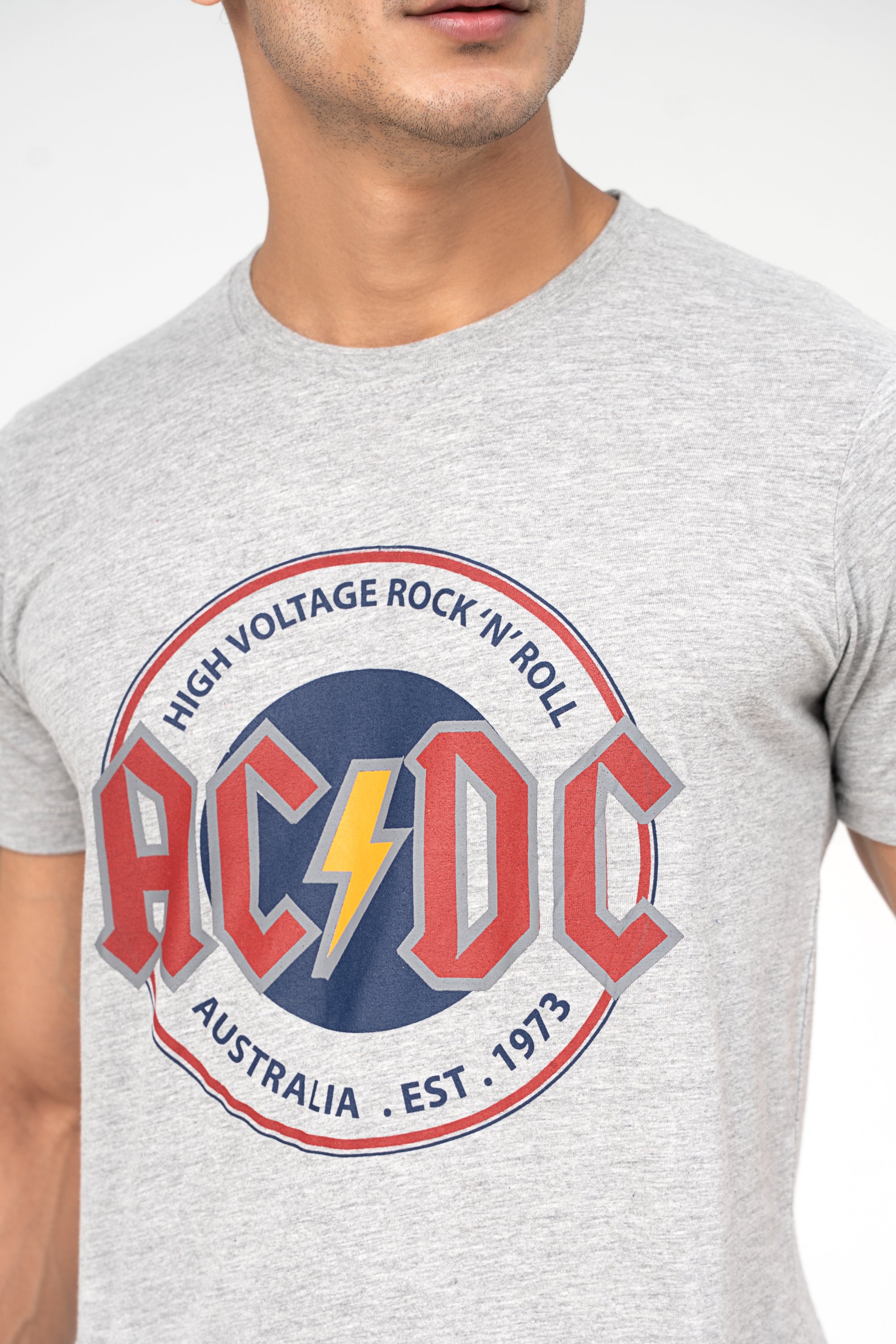 GRAPHIC T SHIRT HEATHER GREY
