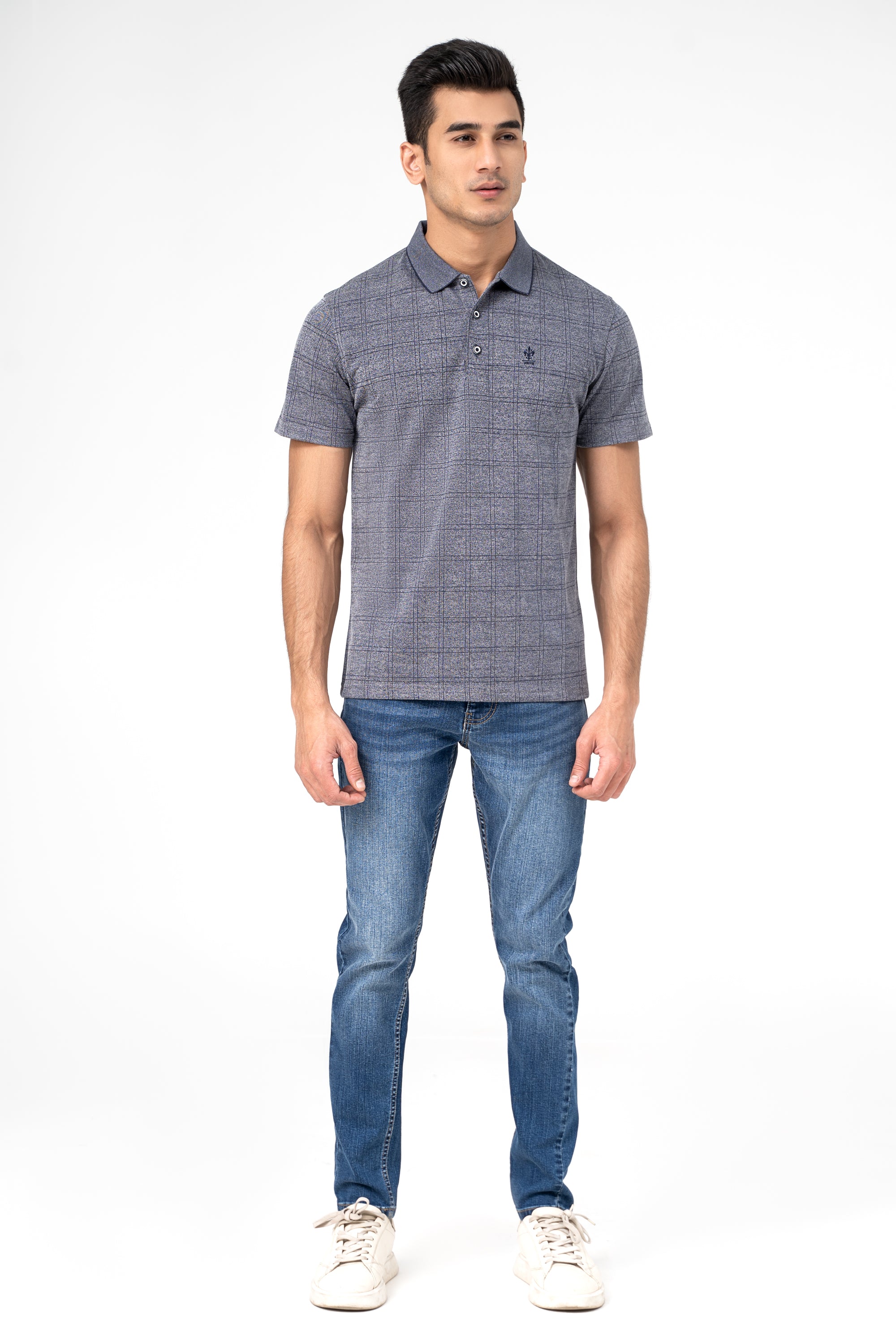 POLO SHIRT GREY MELANGE