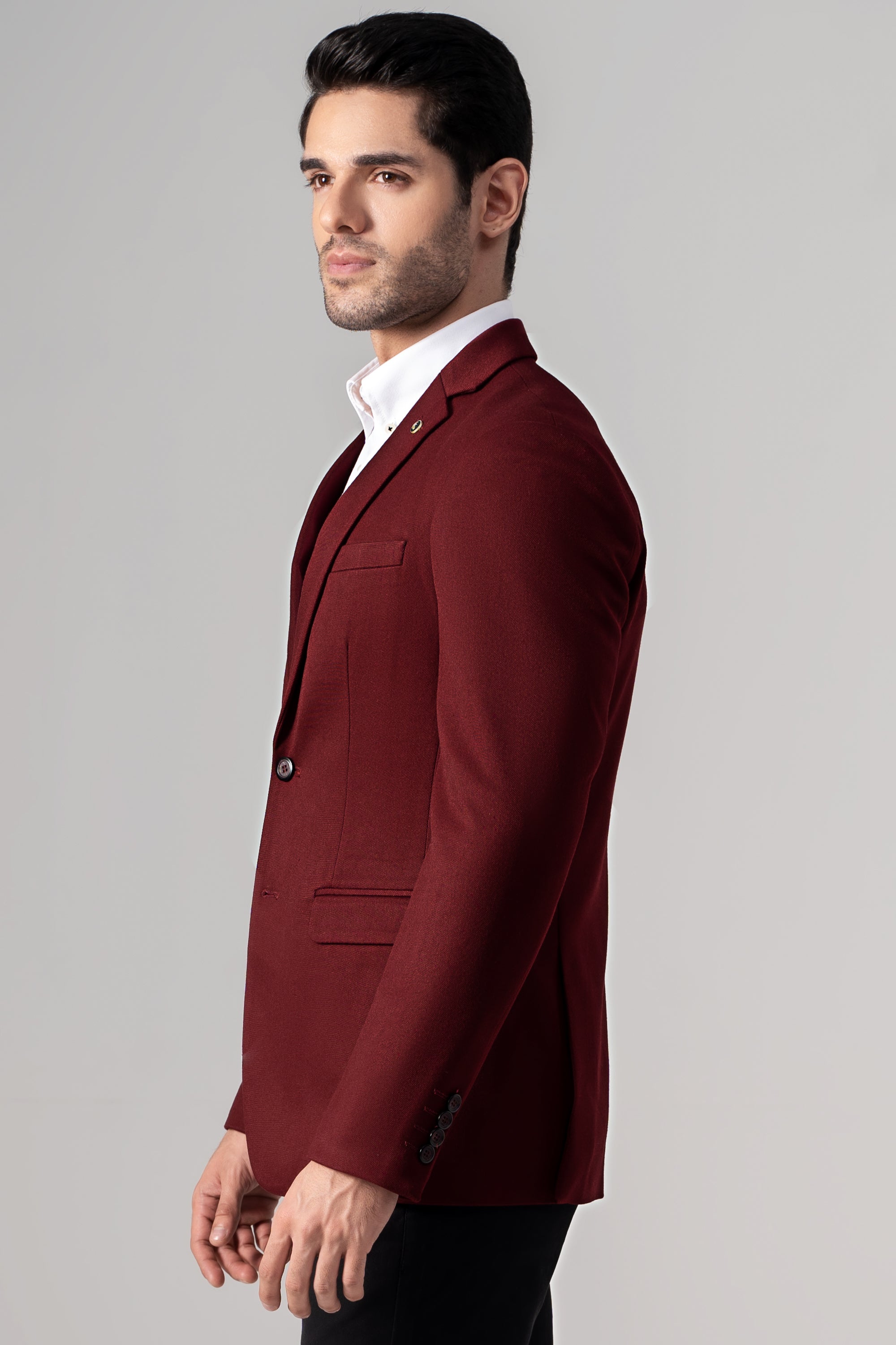 CASUAL COAT MAROON