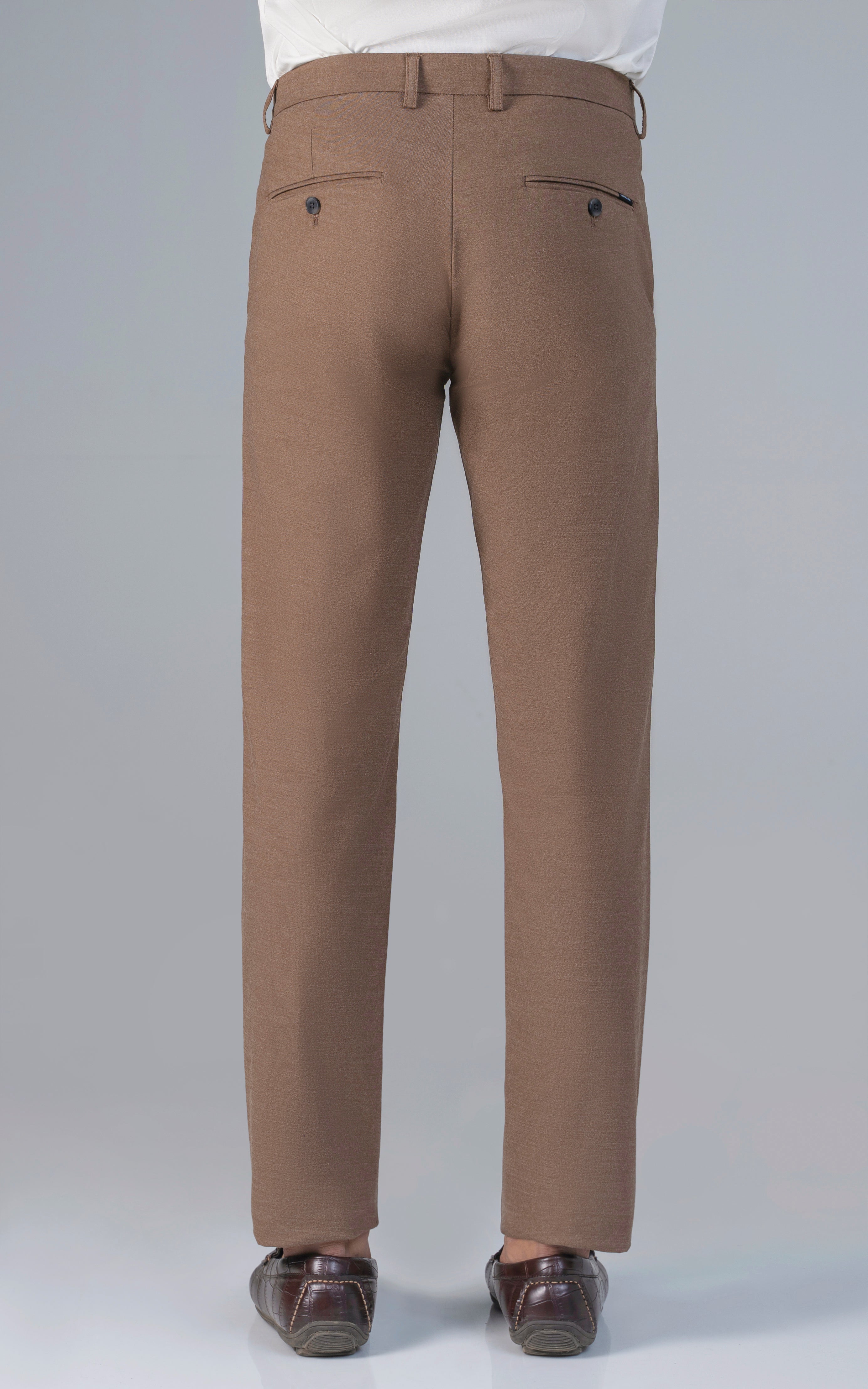 CROSS POCKET MELANGE PANT BROWN