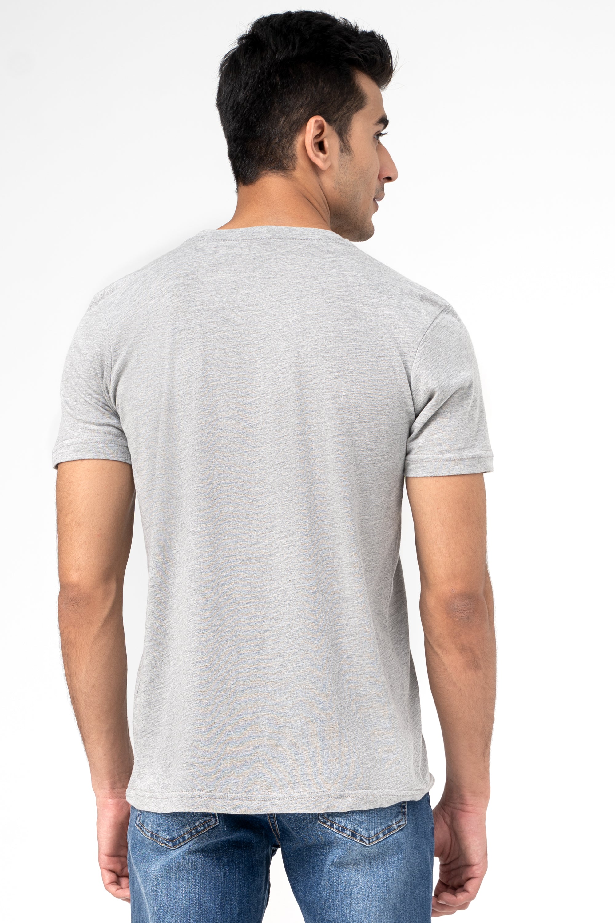 GRAPHIC T SHIRT HEATHER GREY