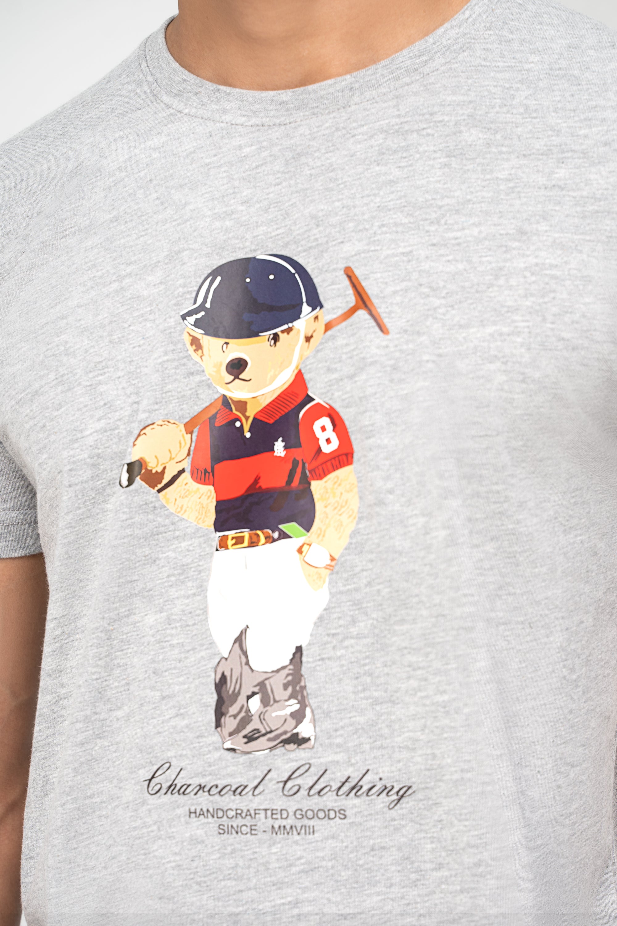 GRAPHIC T SHIRT HEATHER GREY