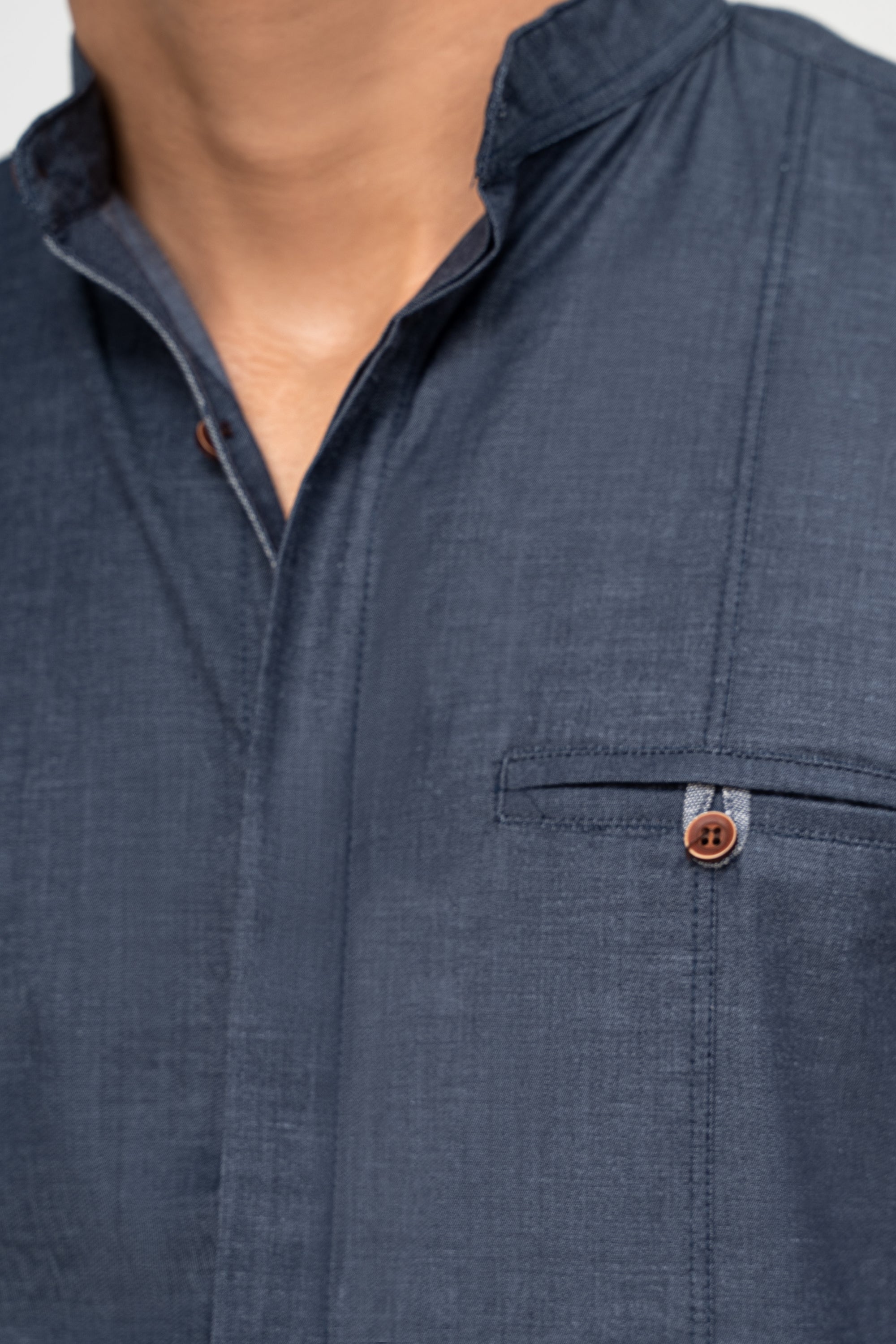 CASUAL SHIRT DENIM BLUE