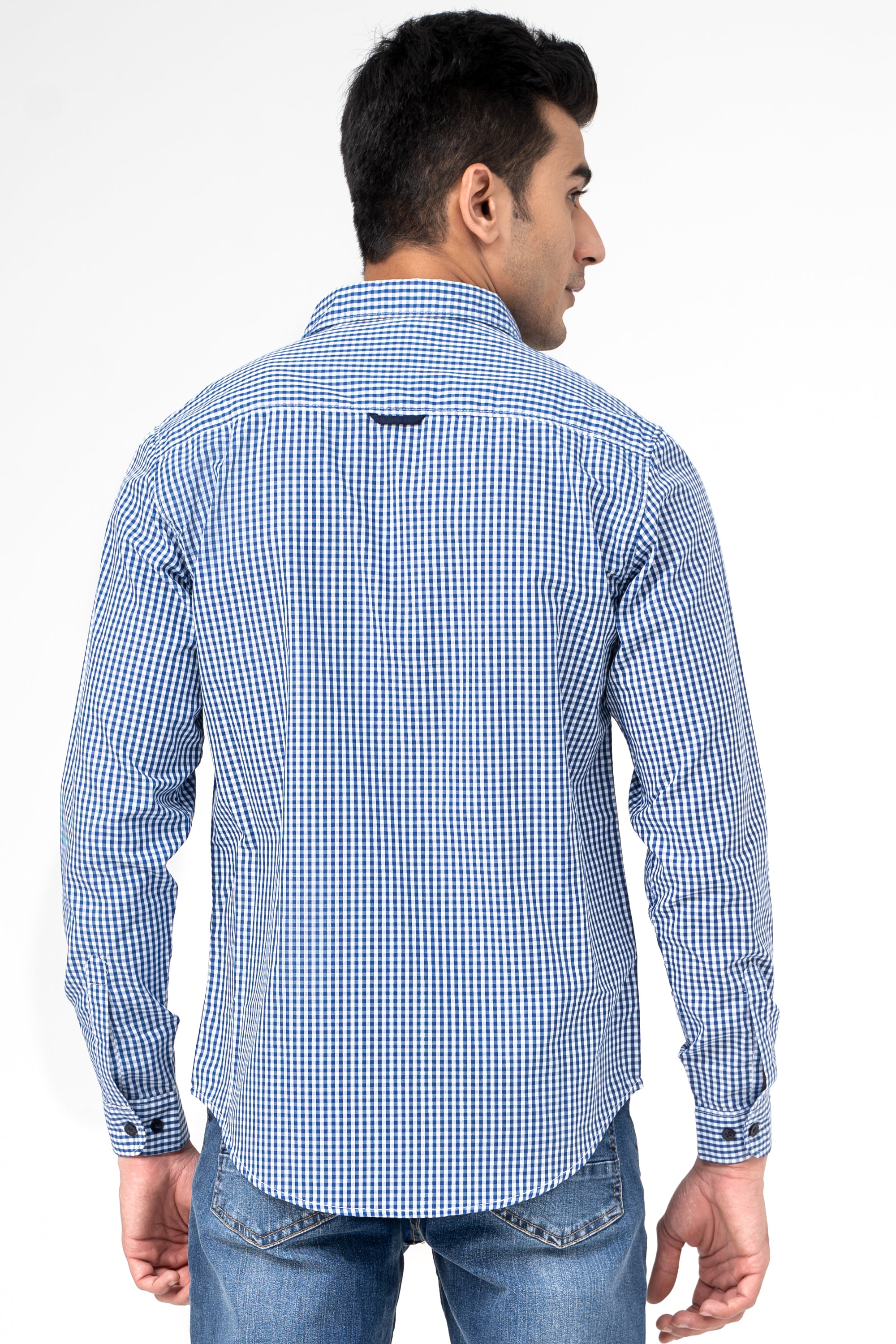 CASUAL SHIRT BLUE CHECK