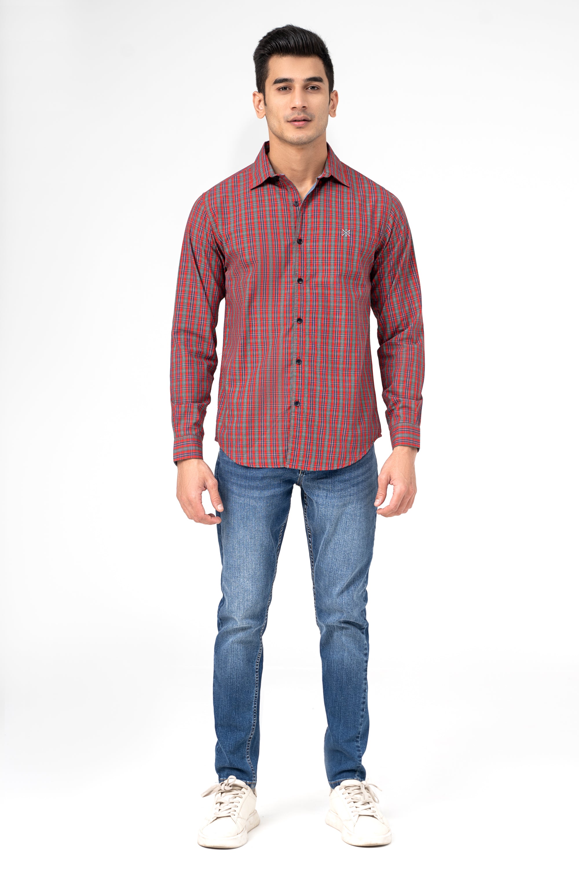 CASUAL SHIRT RED CHECK