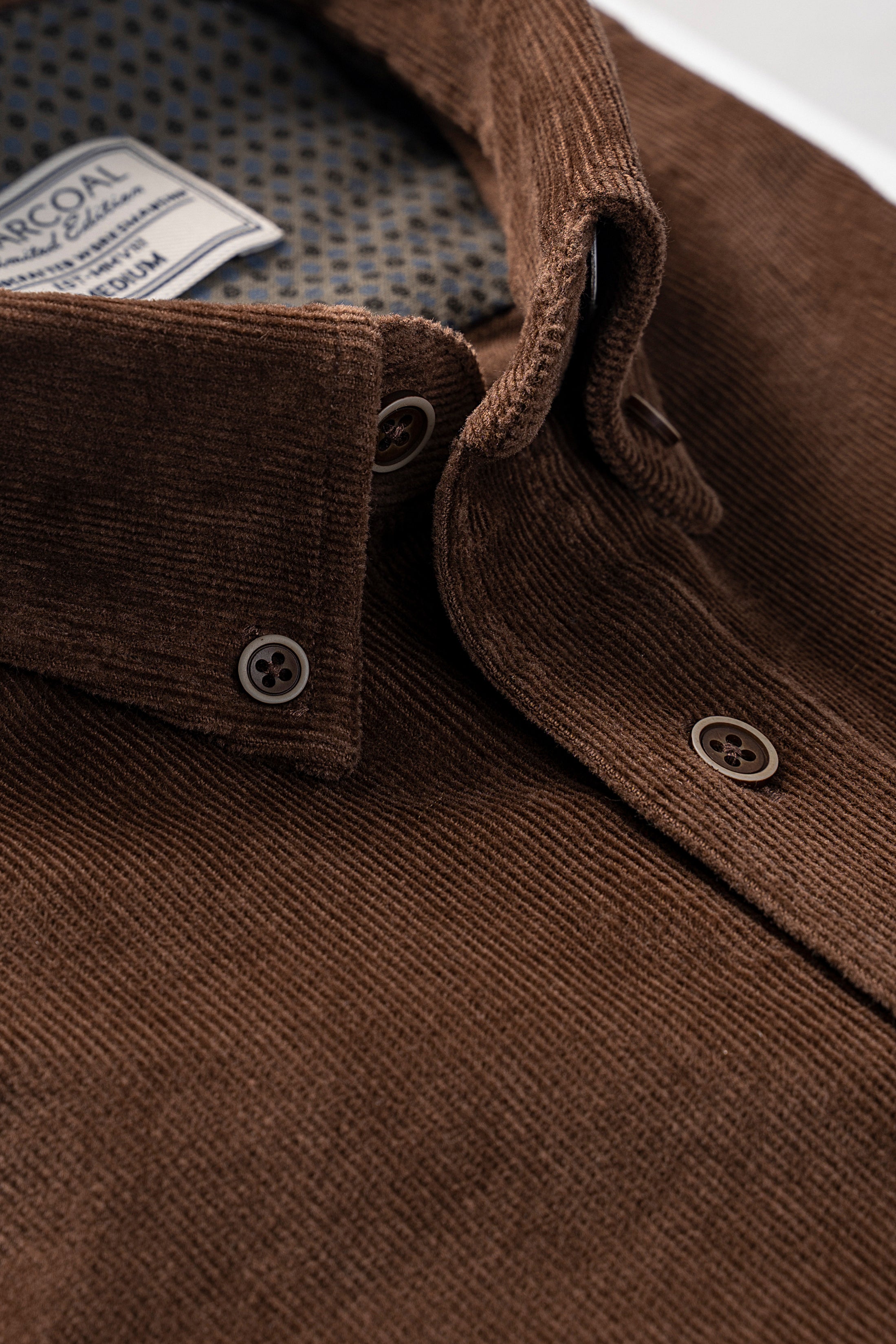 CORDUROY SHIRT IN BROWN