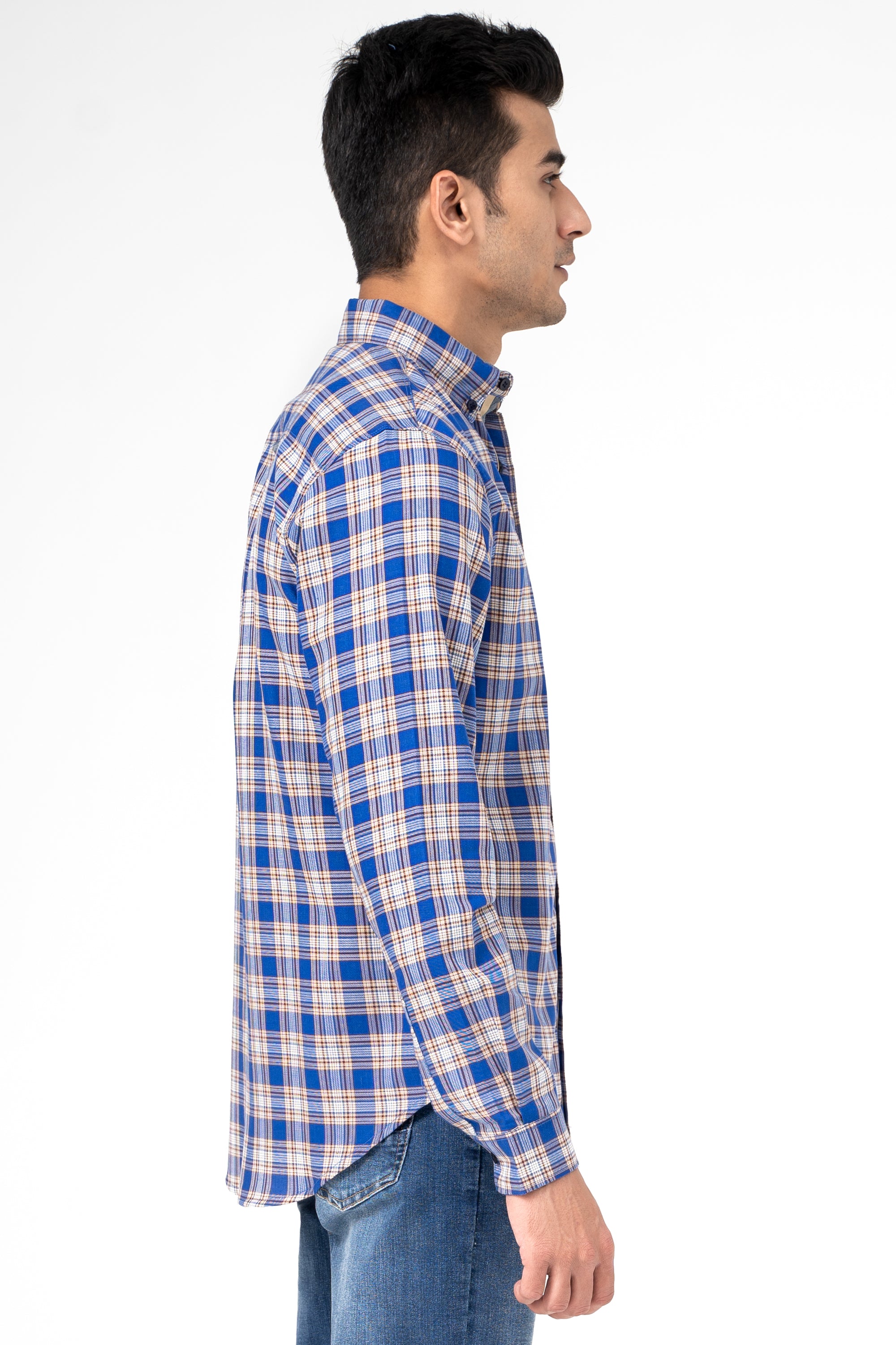 CASUAL SHIRT BLUE CHECK