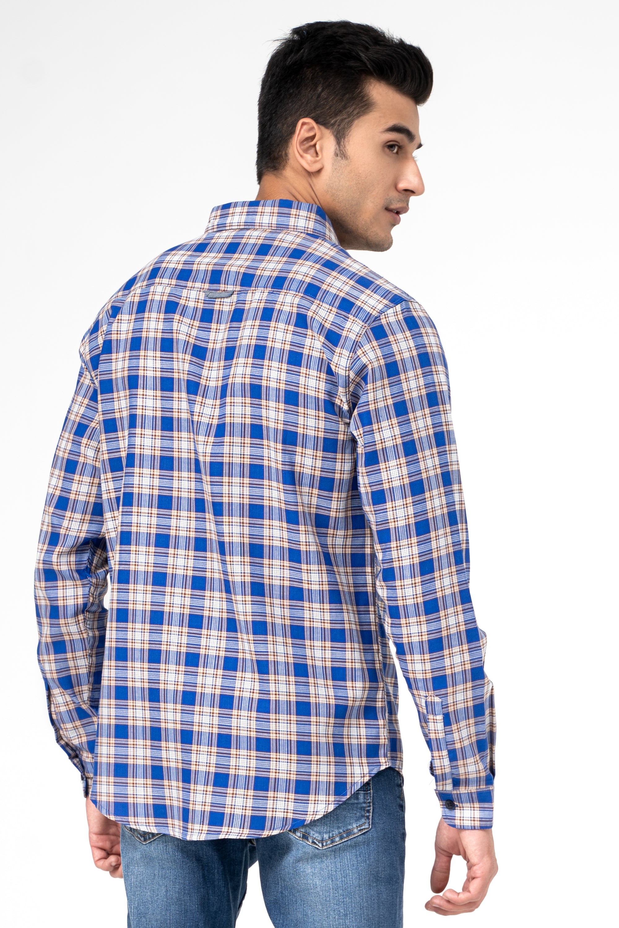 CASUAL SHIRT BLUE CHECK