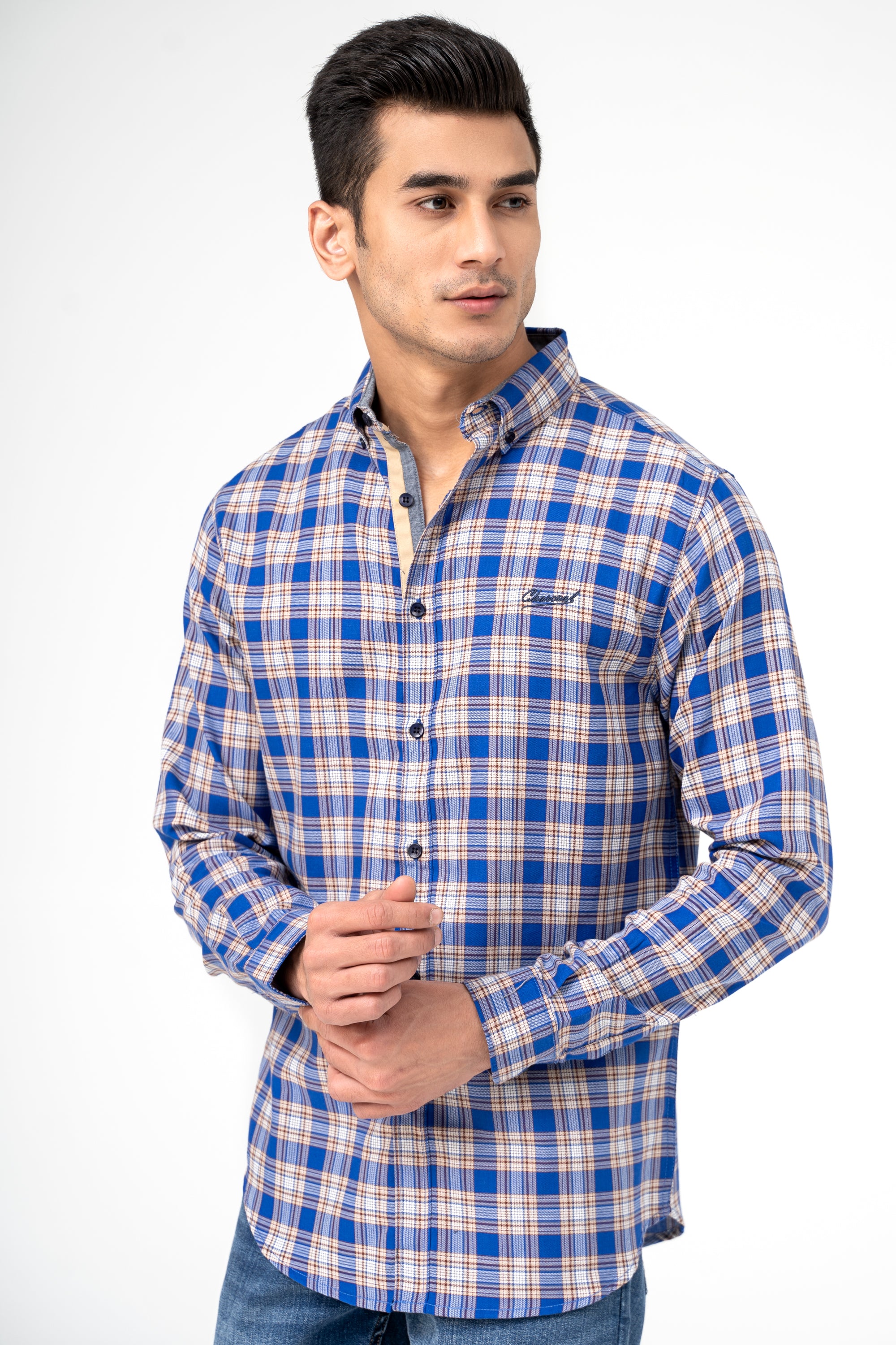 CASUAL SHIRT BLUE CHECK