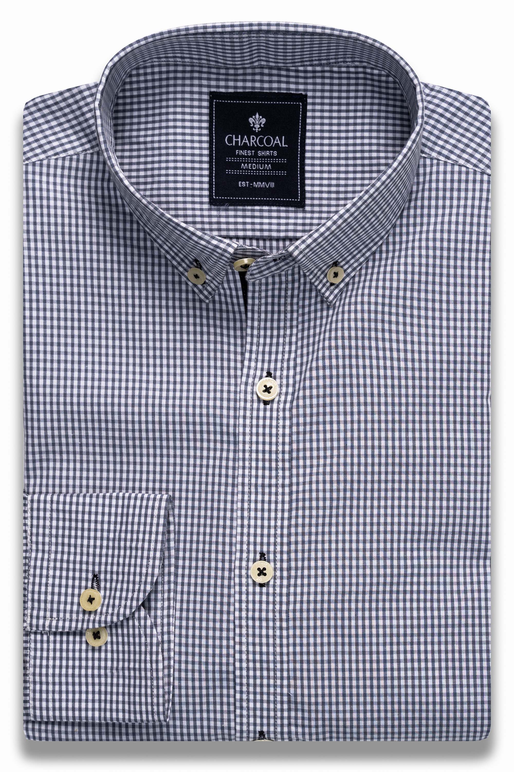 SEMI FORMAL SHIRT GREY CHECK