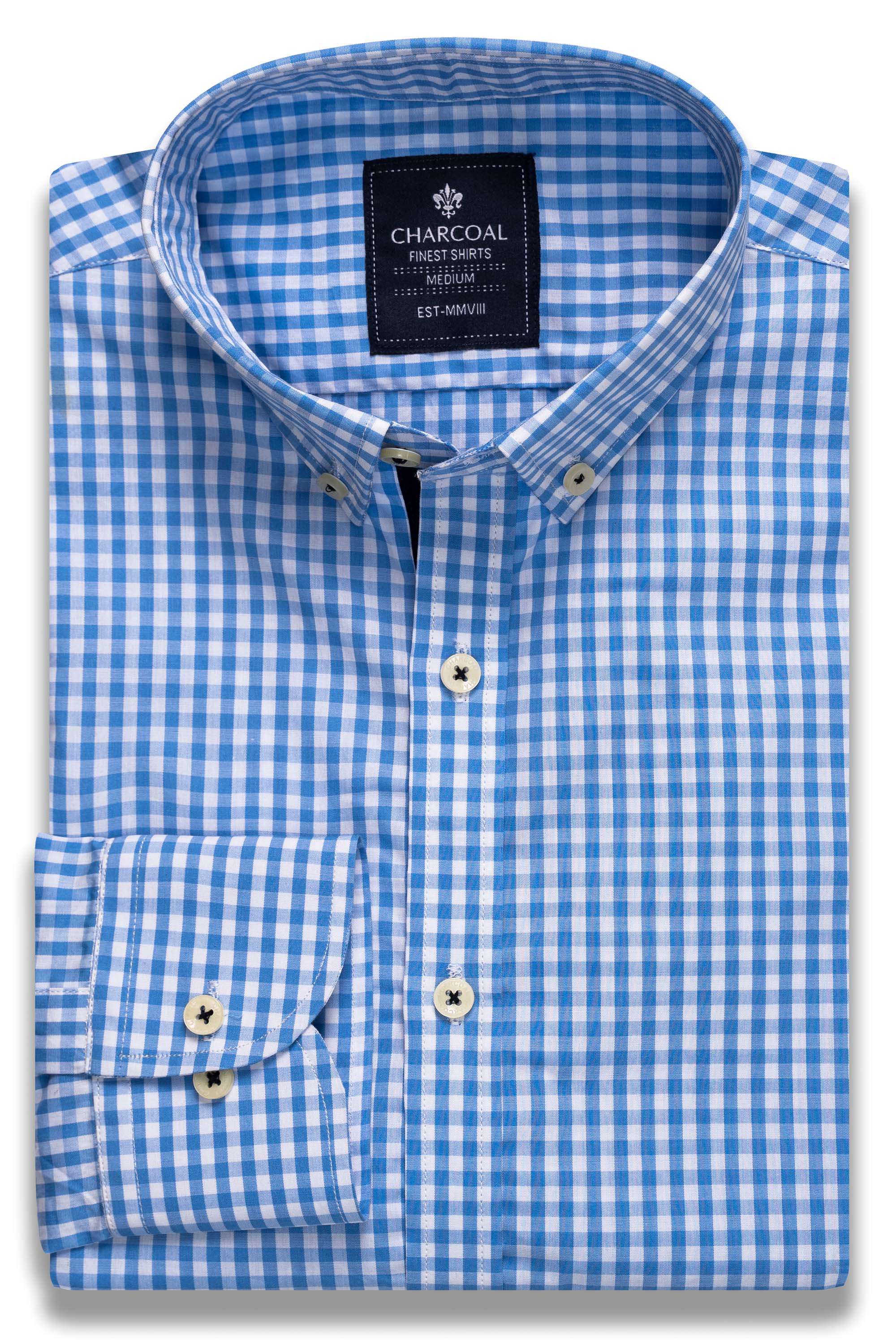 SEMI FORMAL SHIRT BLUE CHECK