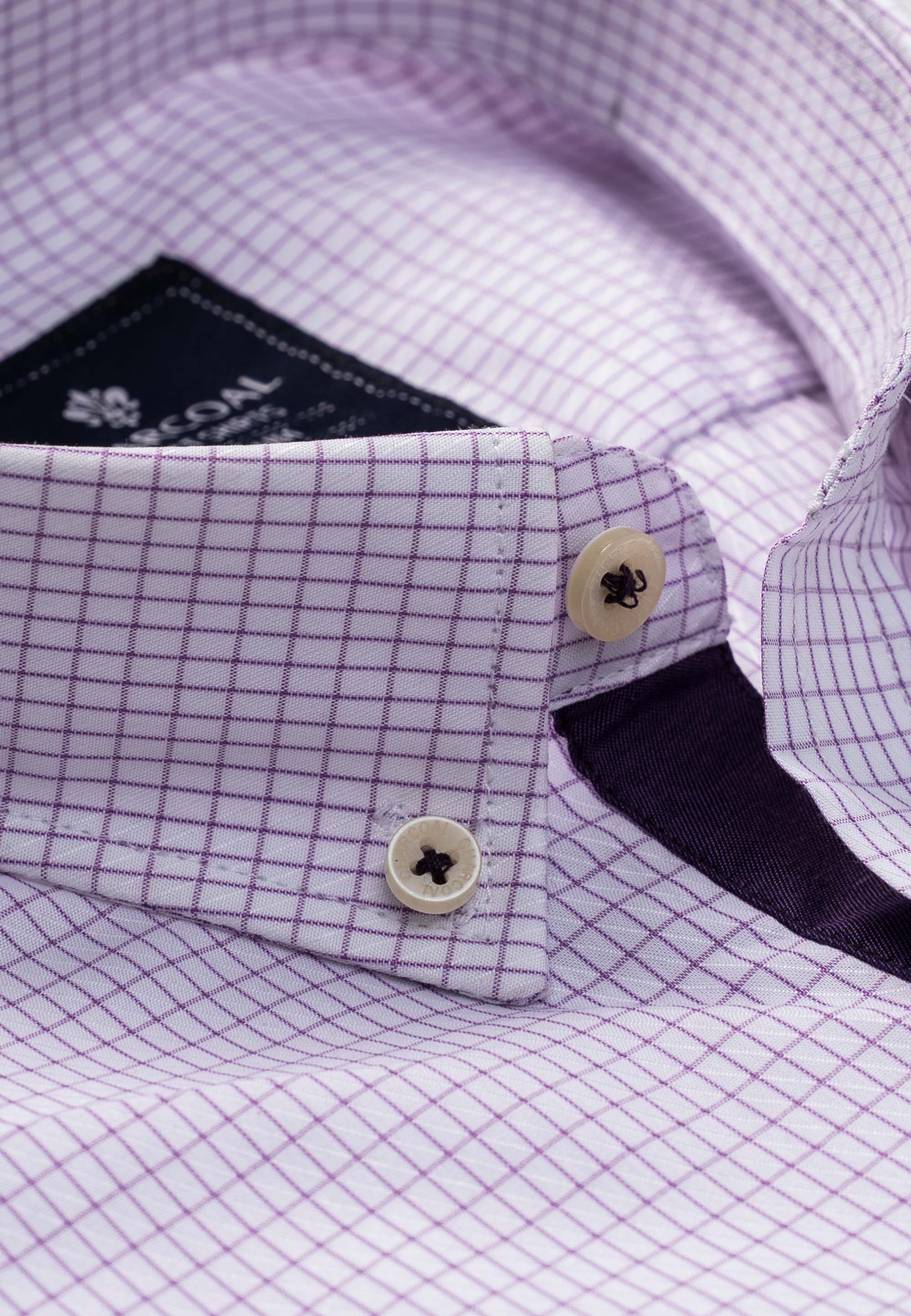 SEMI FORMAL SHIRT PURPLE CHECK