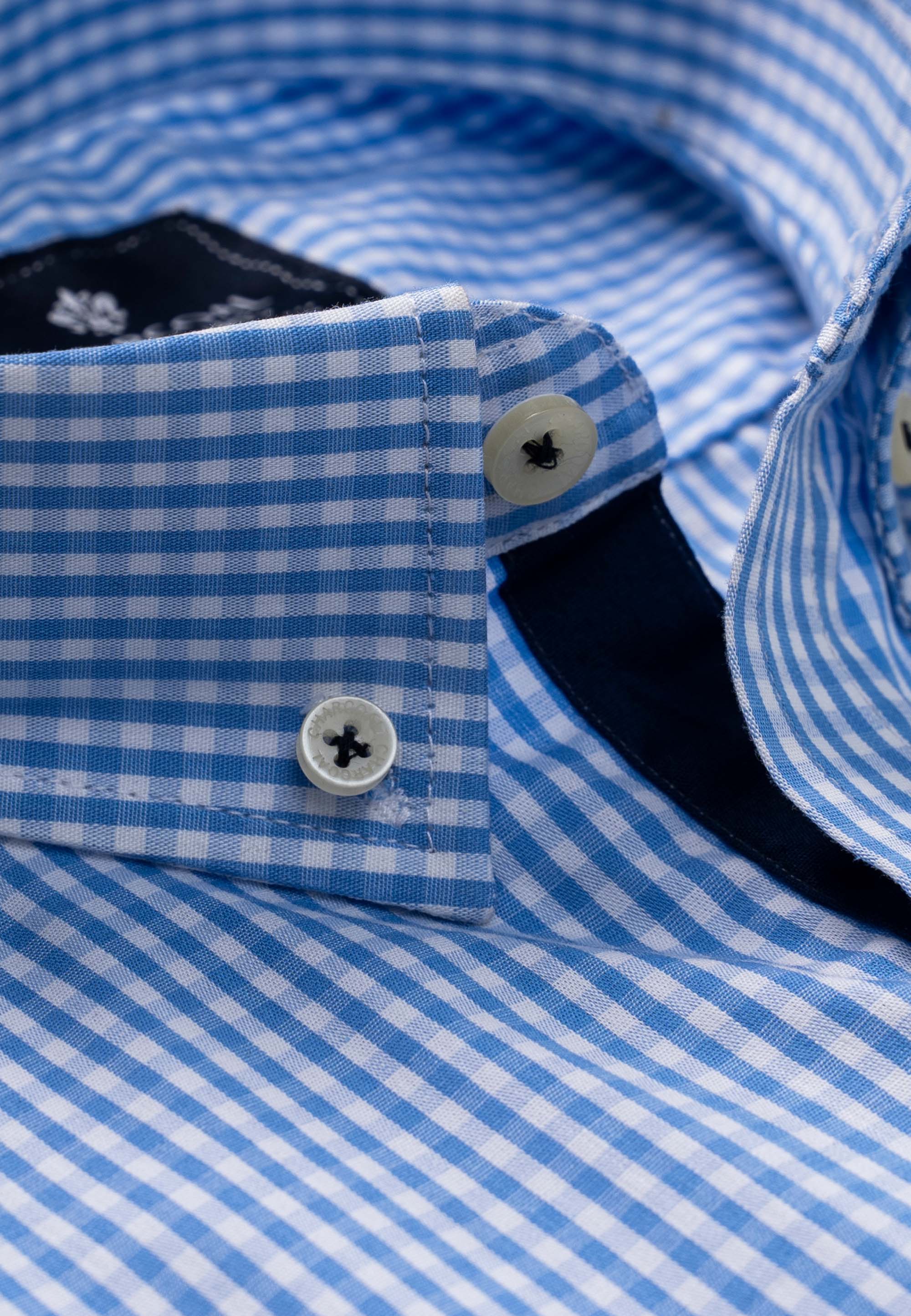 SEMI FORMAL SHIRT BLUE CHECK
