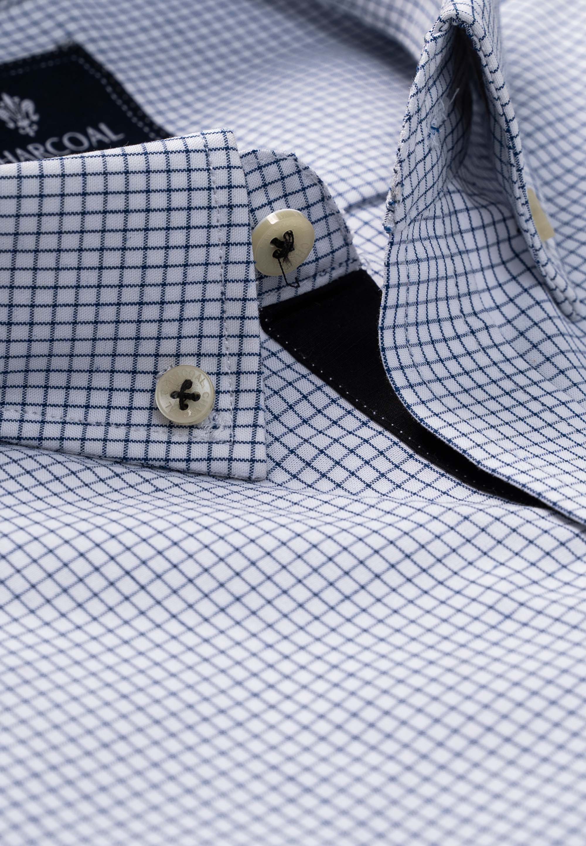SEMI FORMAL SHIRT WHITE CHECK