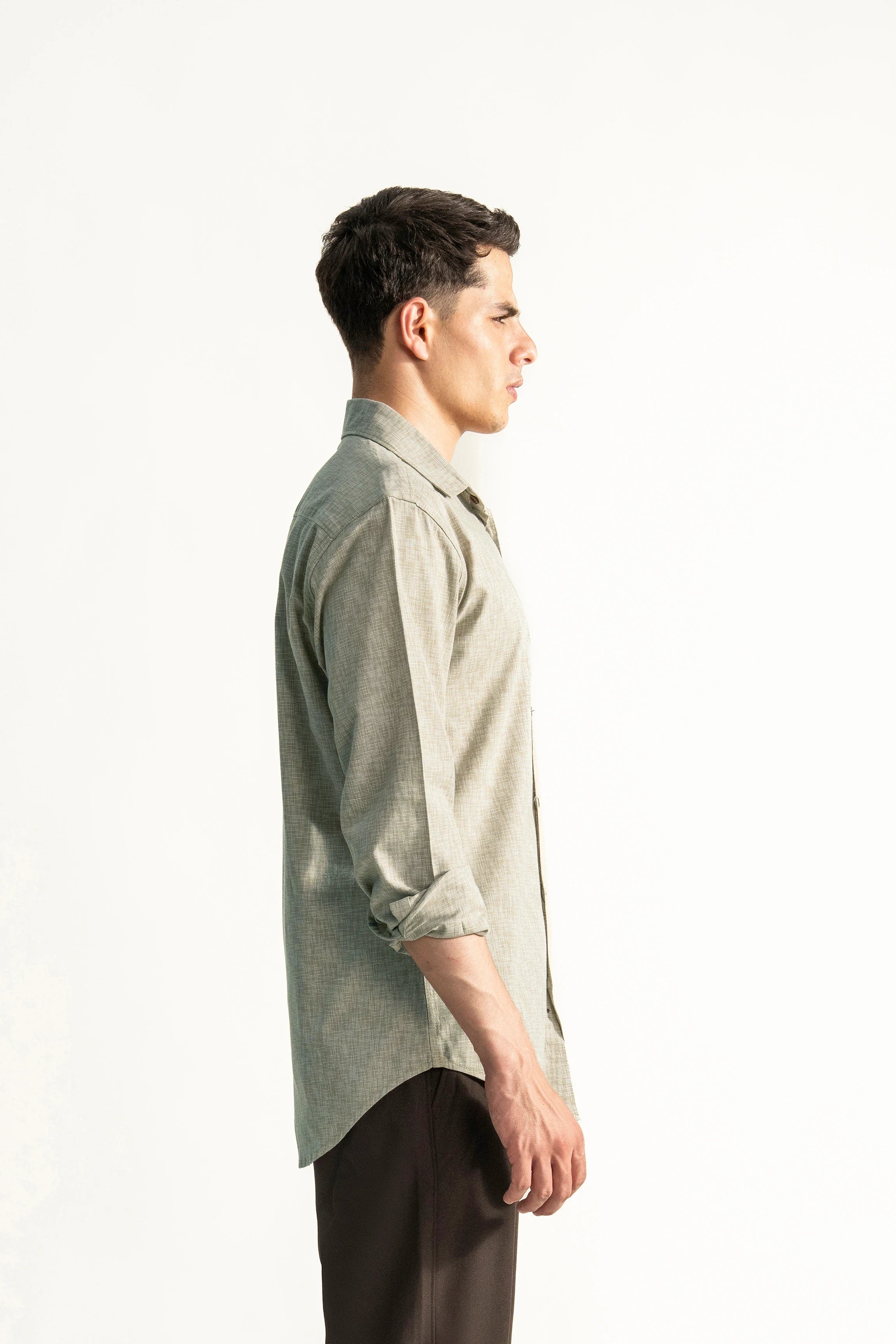 CASUAL SHIRT REGULAR FIT KHAKI