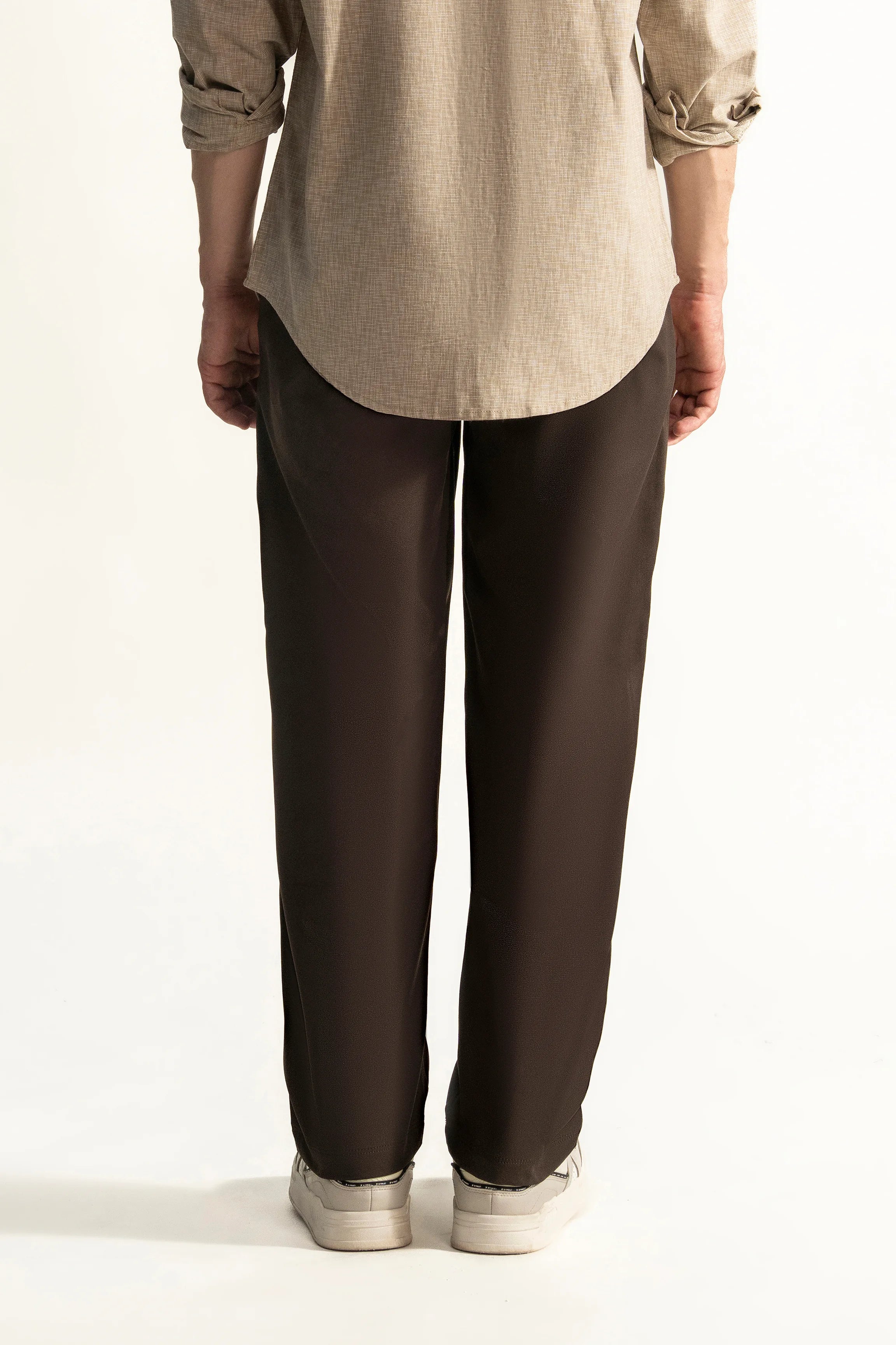 STRAIGHT FIT CROSS POCKET PANT DARK BROWN
