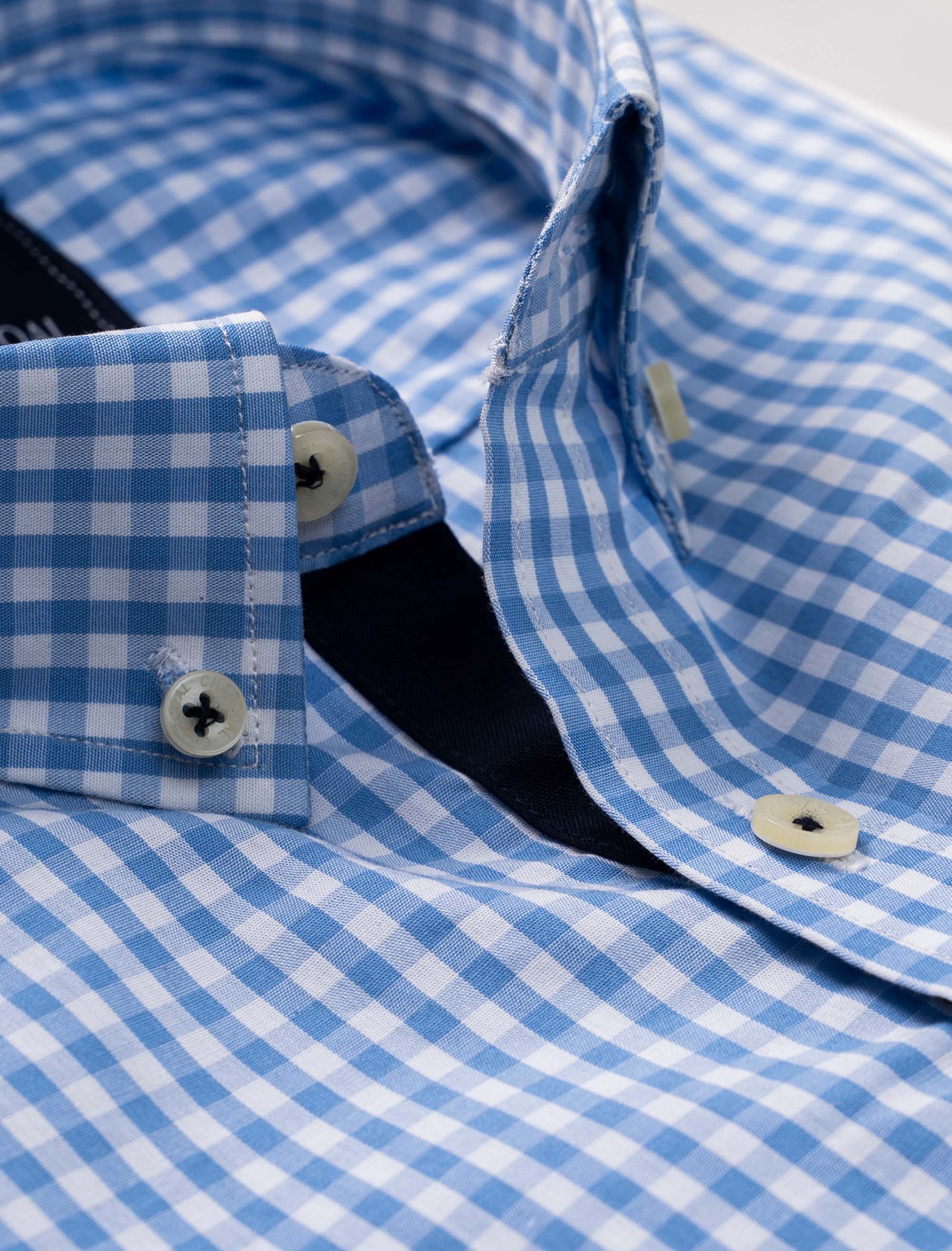 SEMI FORMAL SHIRT BLUE CHECK