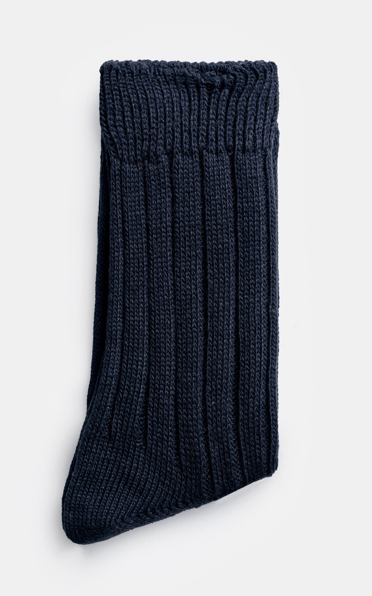 Ribbed Wool Blended Socks Black