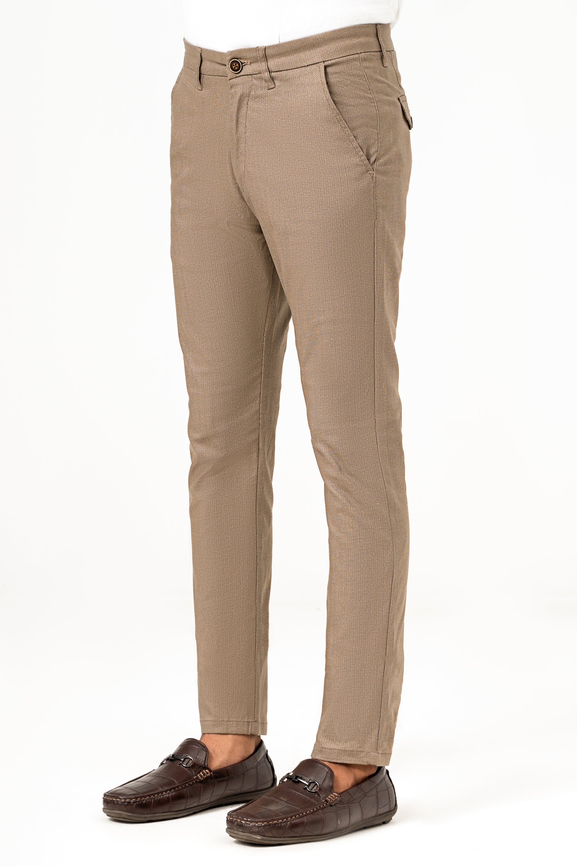CROSS POCKET PRINTED PANT KHAKI