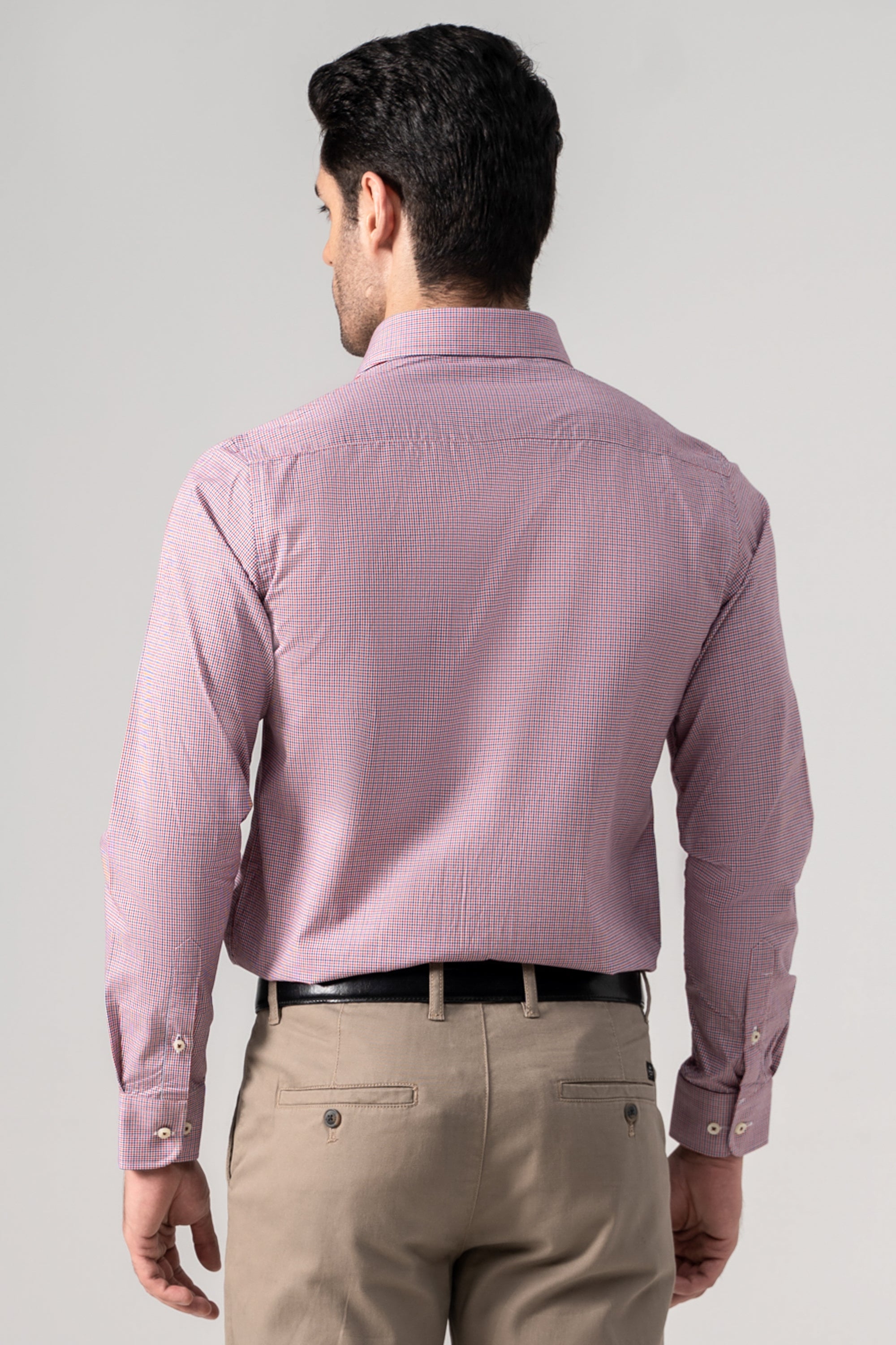 SEMI FORMAL SHIRT NAVY RED