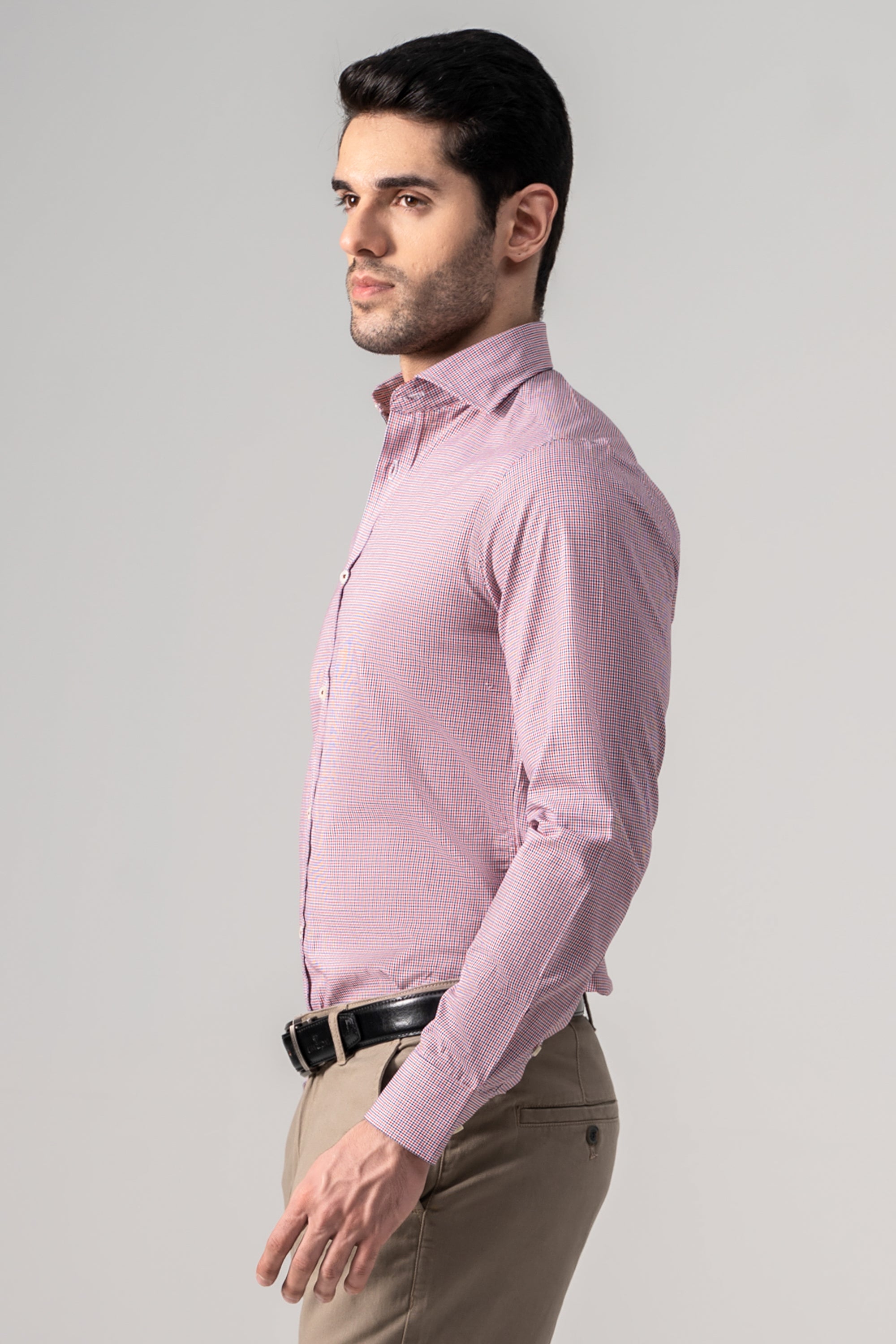 SEMI FORMAL SHIRT NAVY RED