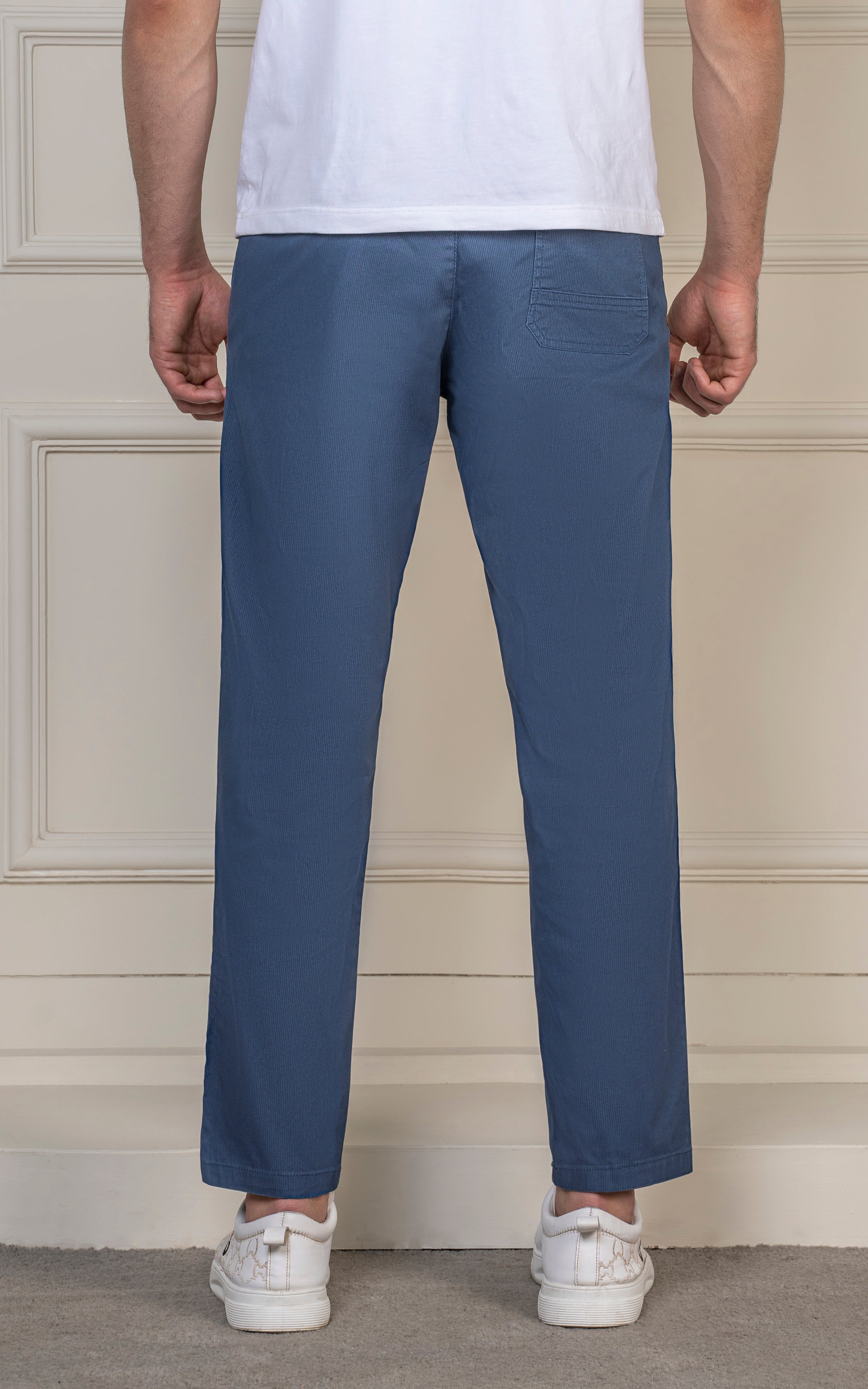 SMART FIT TEXTURED JOGGER TROUSER BLUE