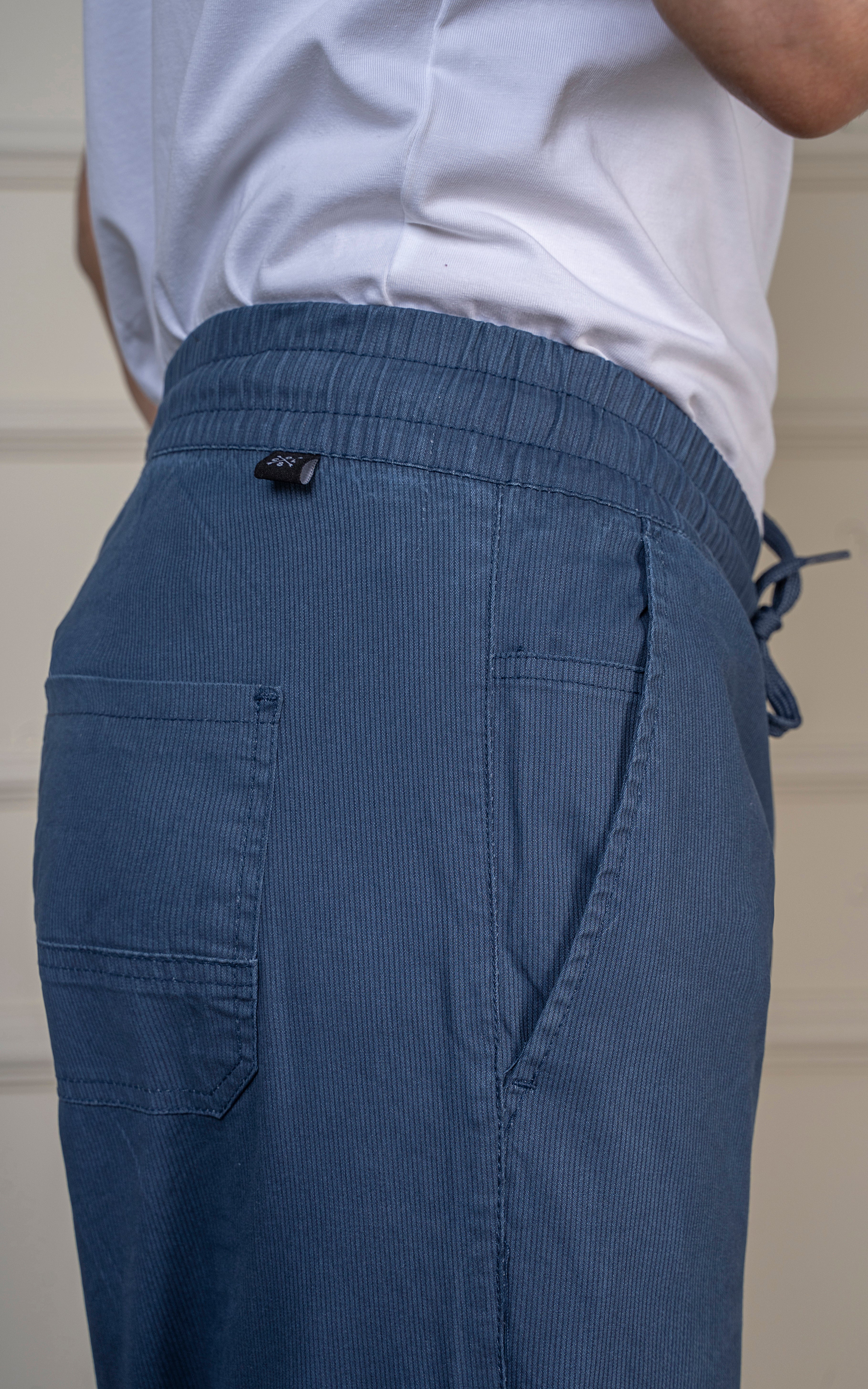 SMART FIT TEXTURED JOGGER TROUSER BLUE