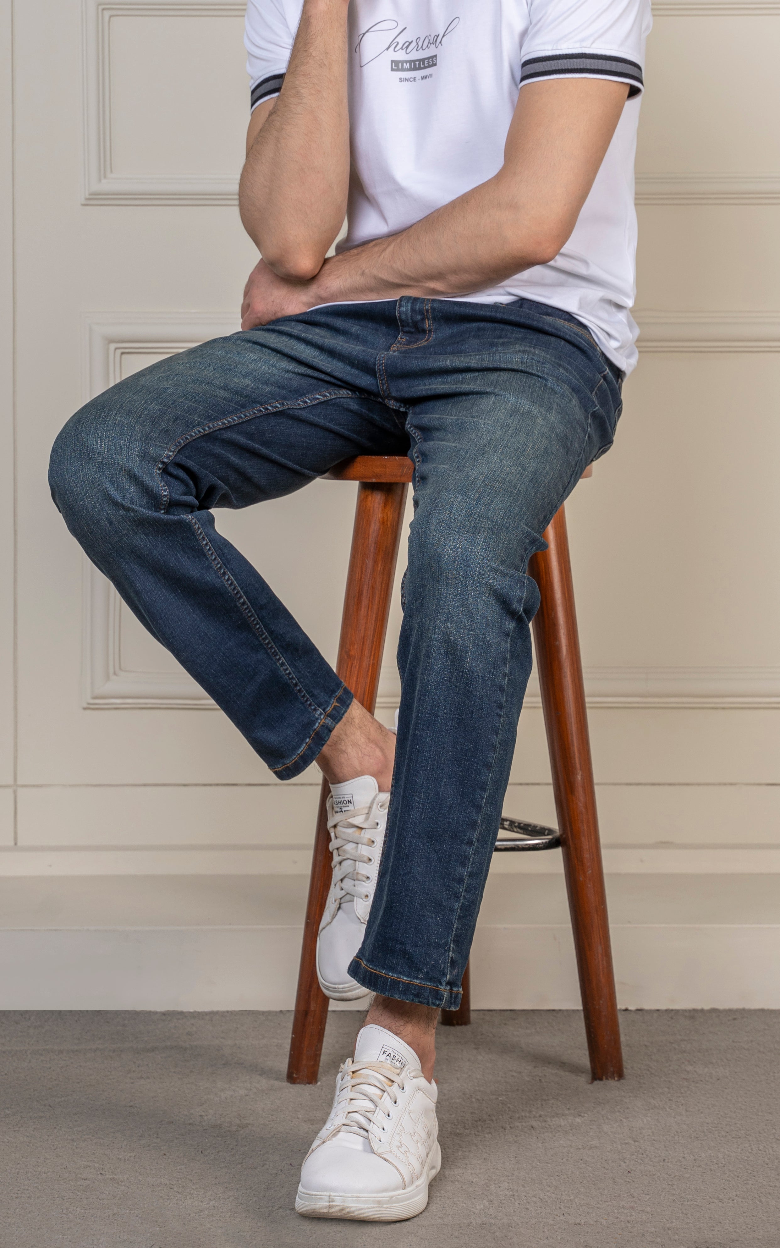 STRAIGHT FIT JEAN DARK BLUE