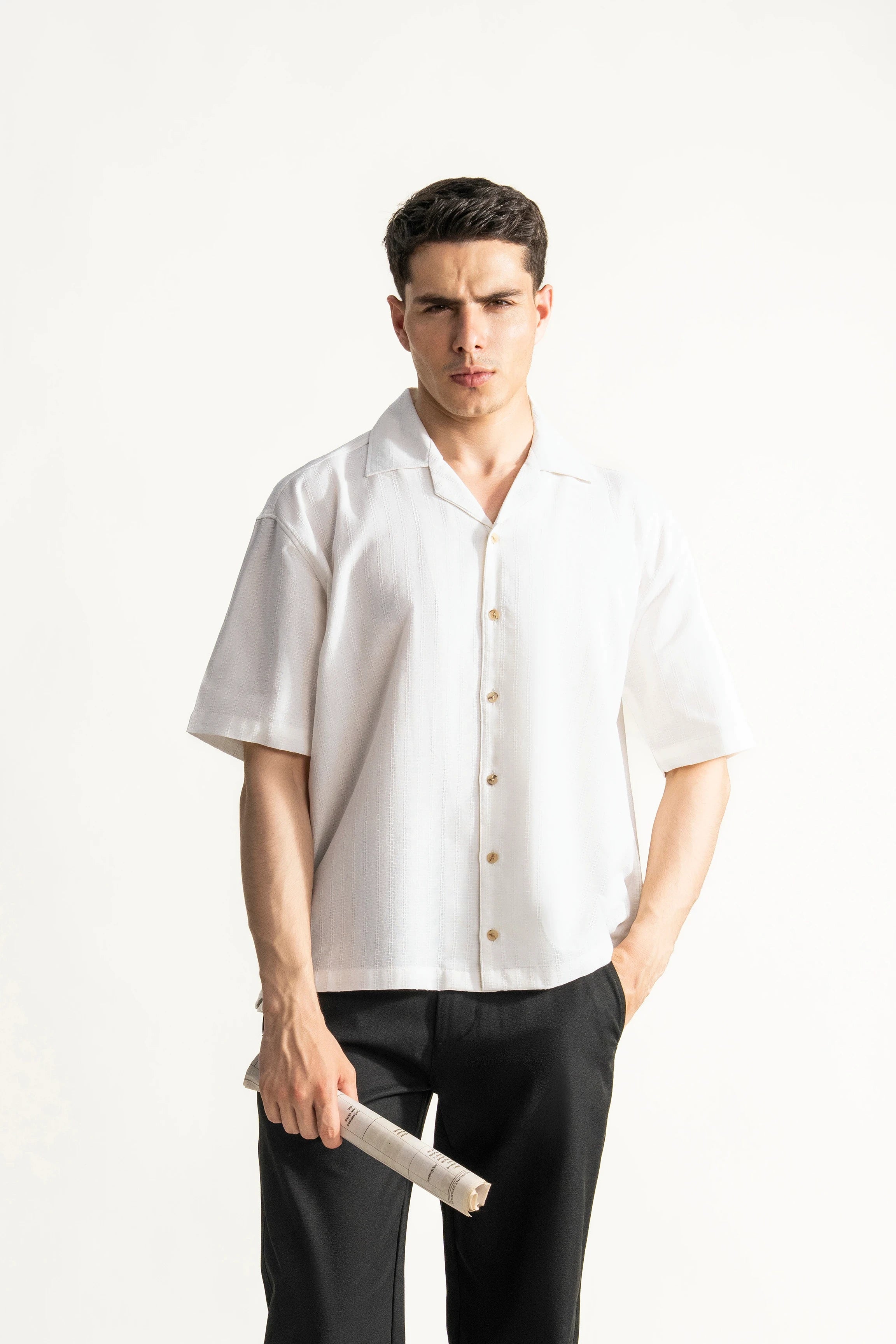 CASUAL SHIRT RELAXED FIT WHITE